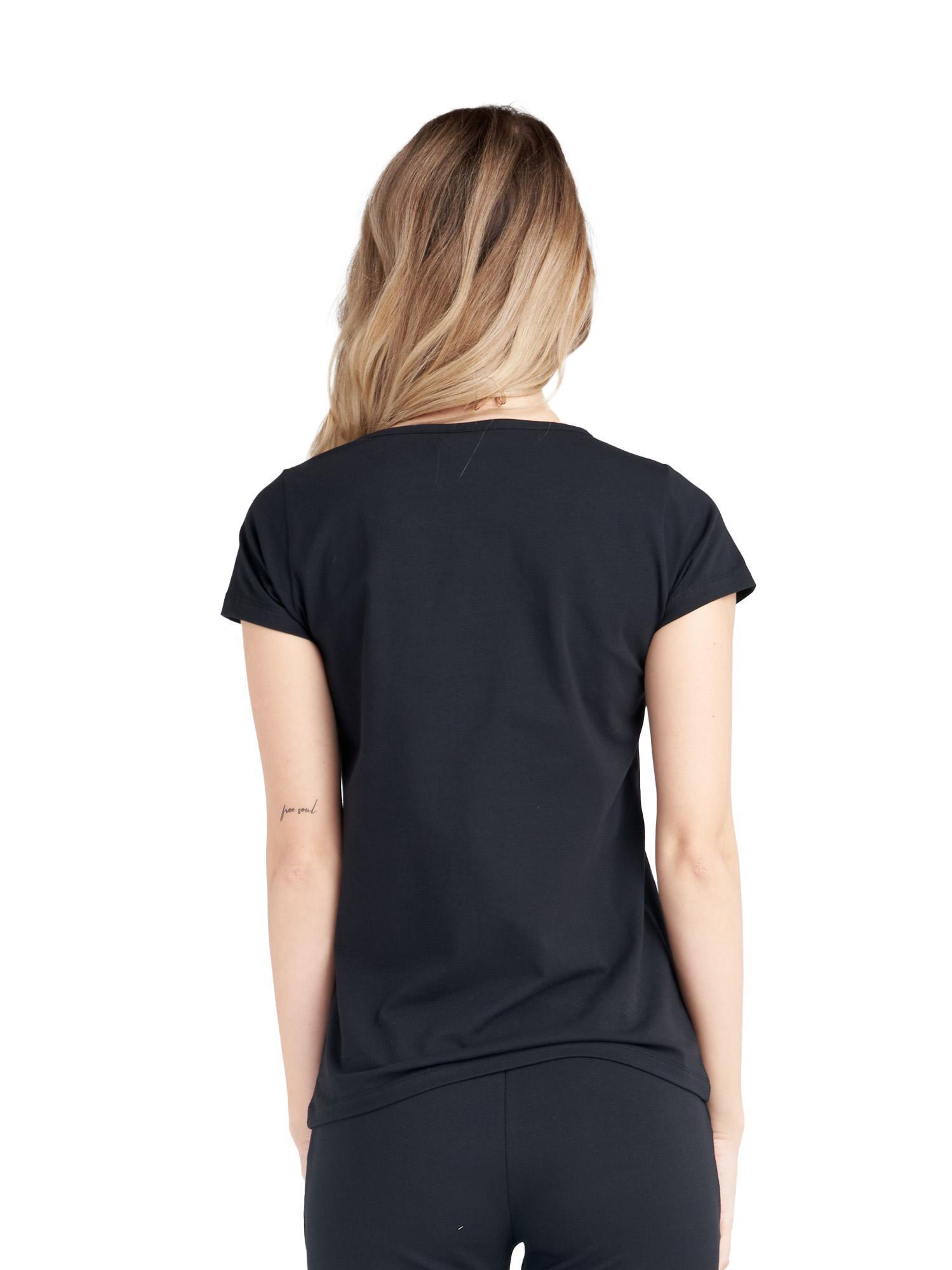 Neonfarbenes Damen-Kurzarm-T-Shirt 4/5