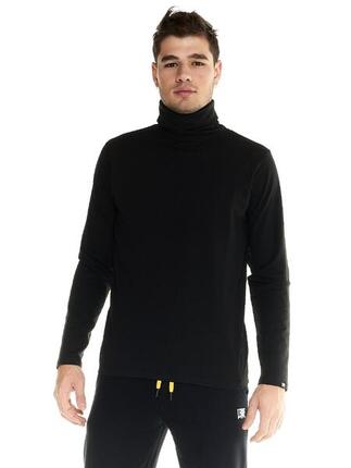 Leone Herren-Langarm-T-Shirt mit hohem Urban-Kragen