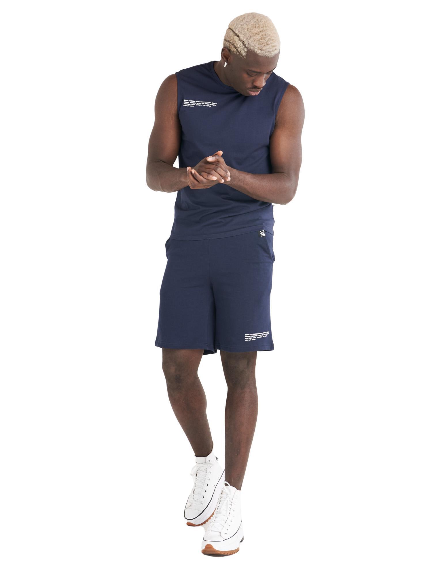 Camiseta masculina minimalista de algodão orgânico sem mangas 3/5