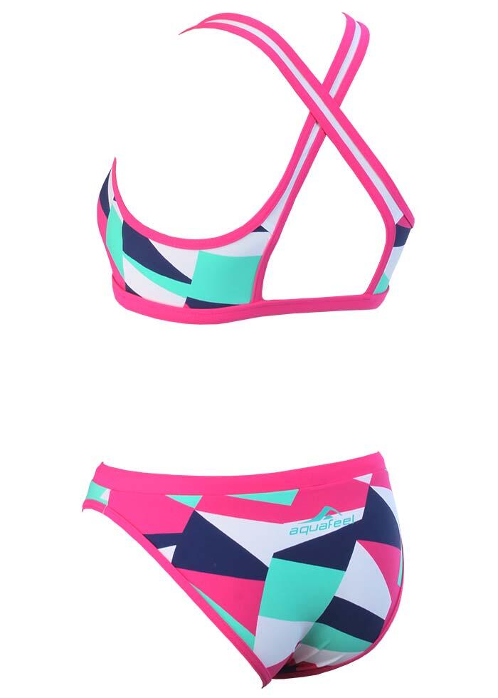 Biquíni infantil Aquafeel Digital Splash Mini Cross Back UK32 3/5