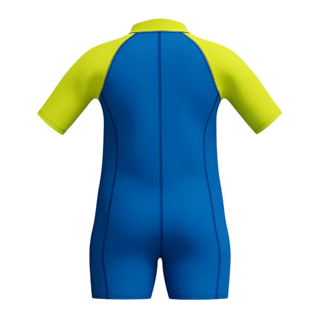Jongens Leren Zwemmen Essential Neopreen Wetsuit met Korte Mouwen (Blauw) 2/4