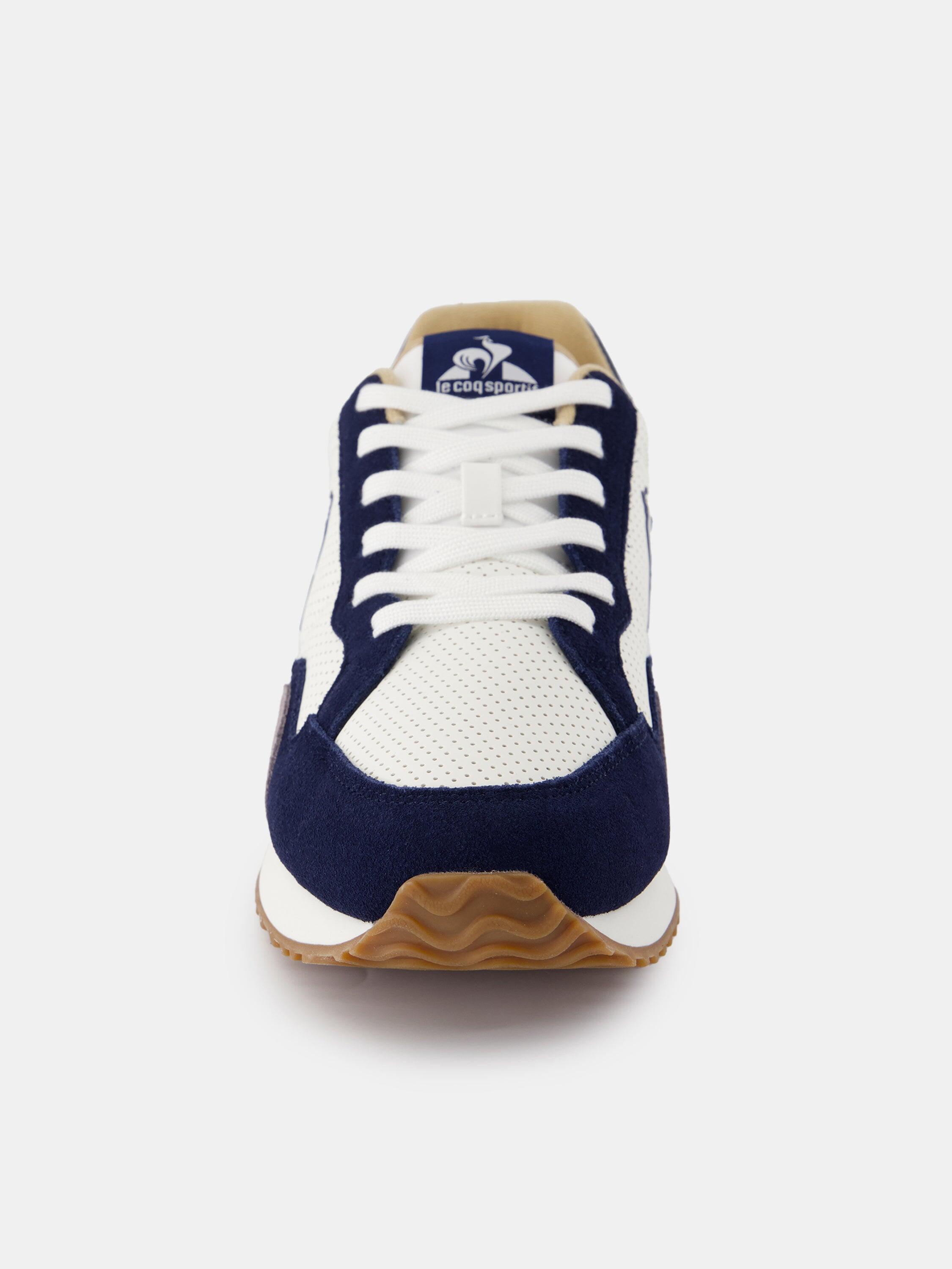 Sneakers rétro-running en cuir perforé et suede Jet Star 4/4