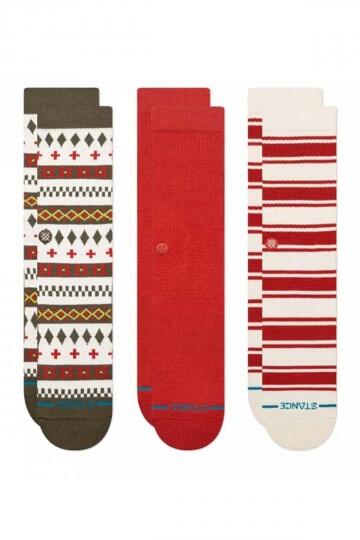 Sokken Stance Model Cabin Days Crew 3 Pack Kleur Veelkleurig 4/5