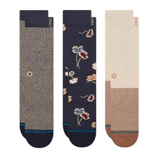 Chaussettes Stance Modèle Botanical Bliss 3 Pack Couleur Multicolore