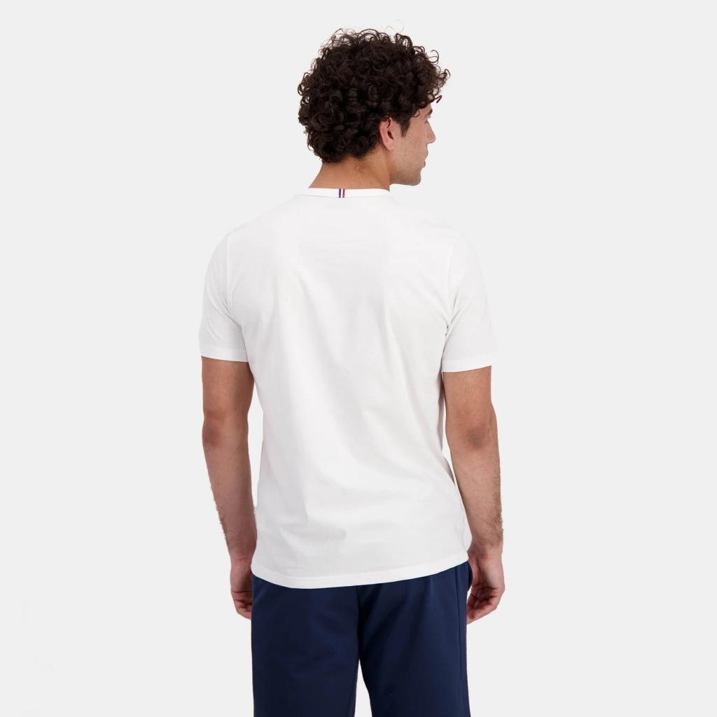 T-shirt Le Coq Sportif Modèle Ess Tee Ss N Couleur Blanc 3/5