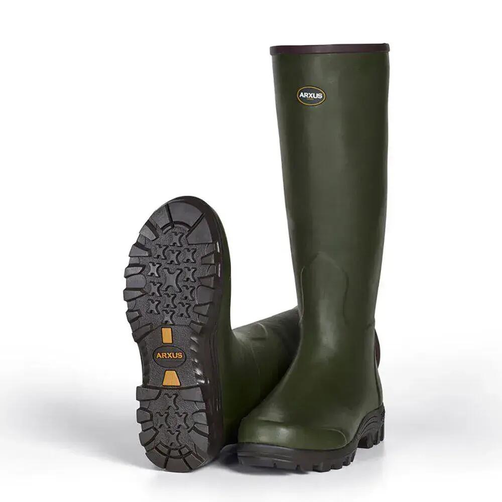 Bottes Arxus Mono Hunting Green en caoutchouc naturel 4/9