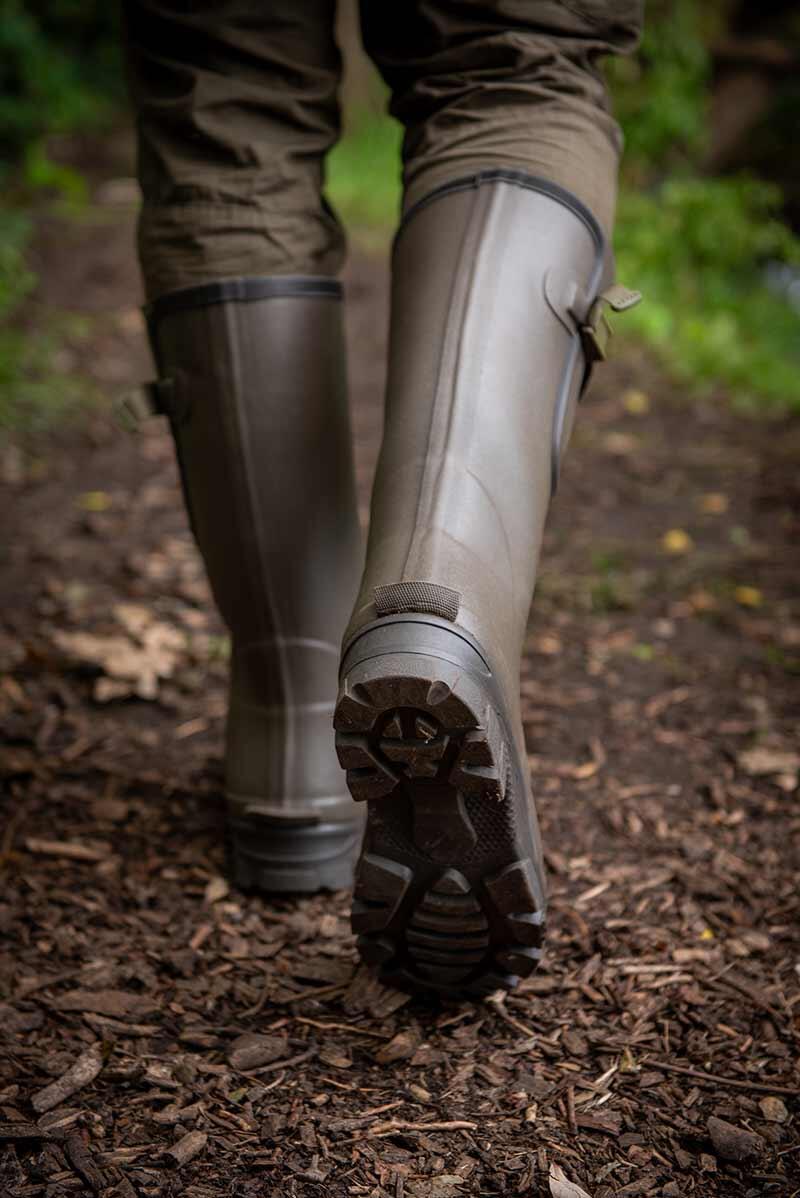 Fox Neoprene Lined Camo Khaki Rubber Boots 41 4/6