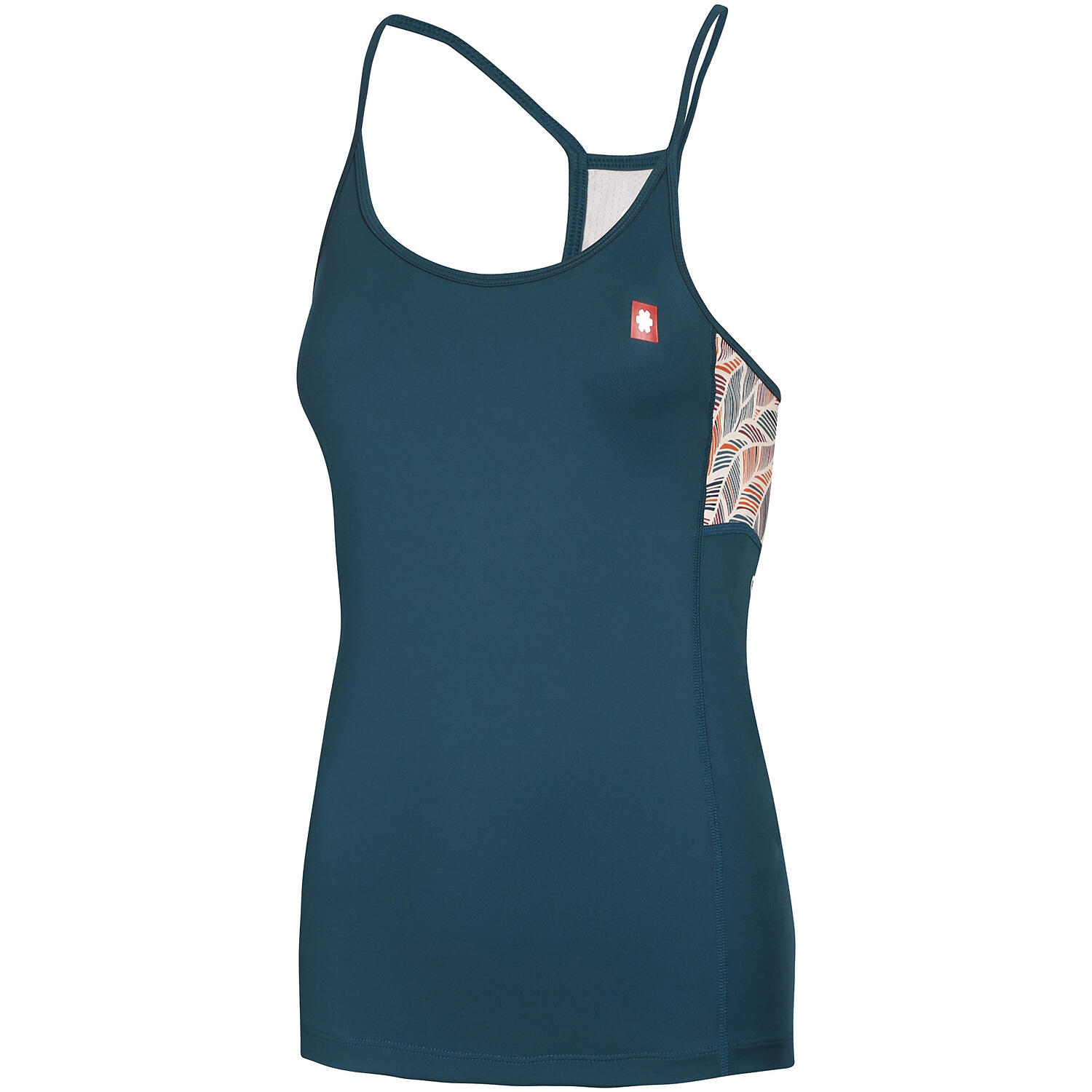 Ocun Arista Top d'escalade femme vert deep teal, soutien-gorge intégré 1/5