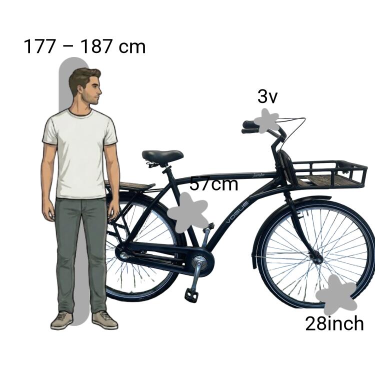 Bicicletta usata Vogue Jumbo 2/4