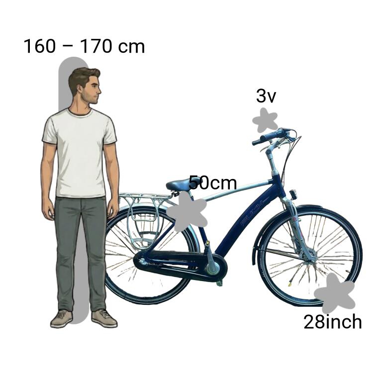 Vélo d’occasion Puch Groove 3v 28inch 50cm 2/4