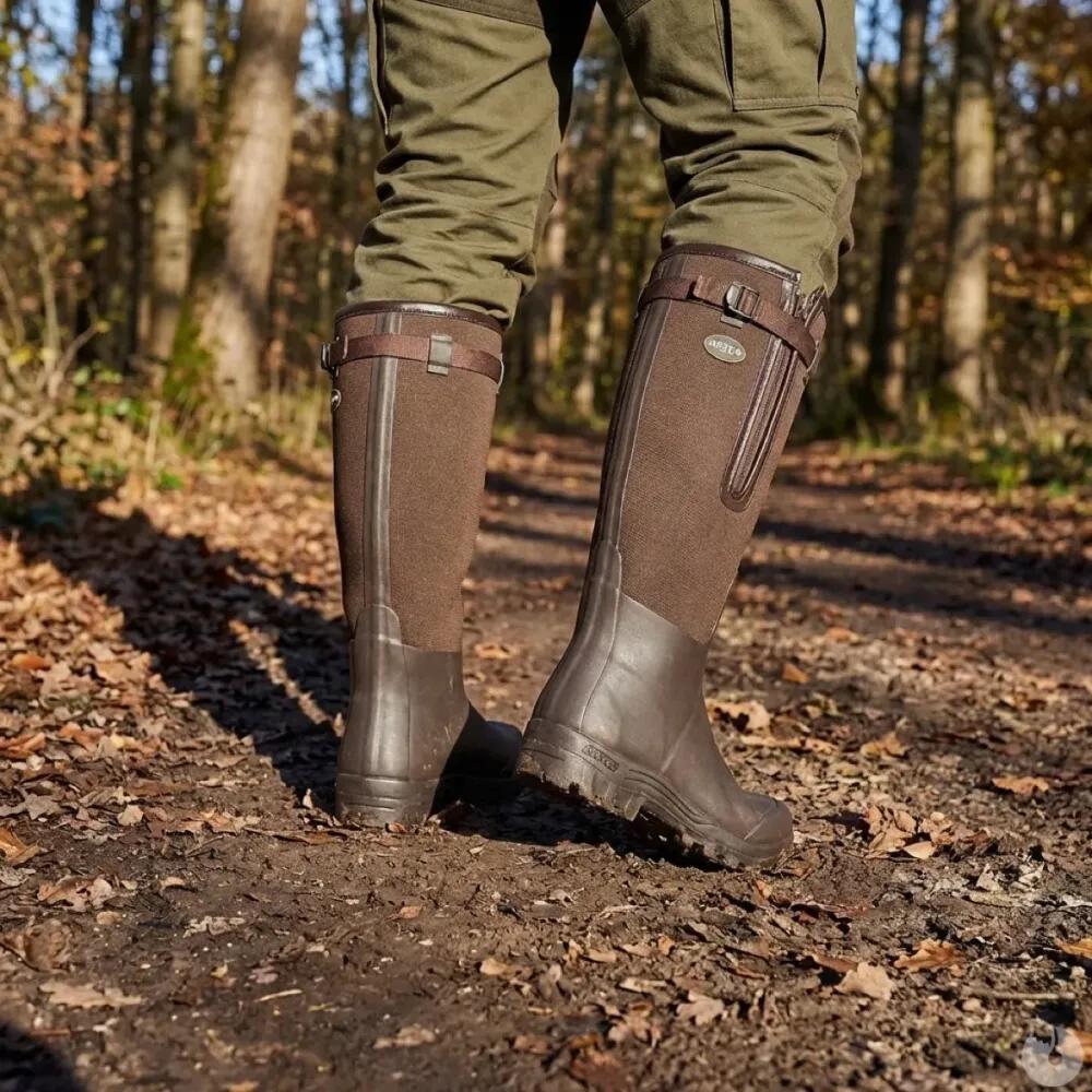 Bottes Primo Country Zip textile rip-stop Marron Foncé 40 à 46 4/5