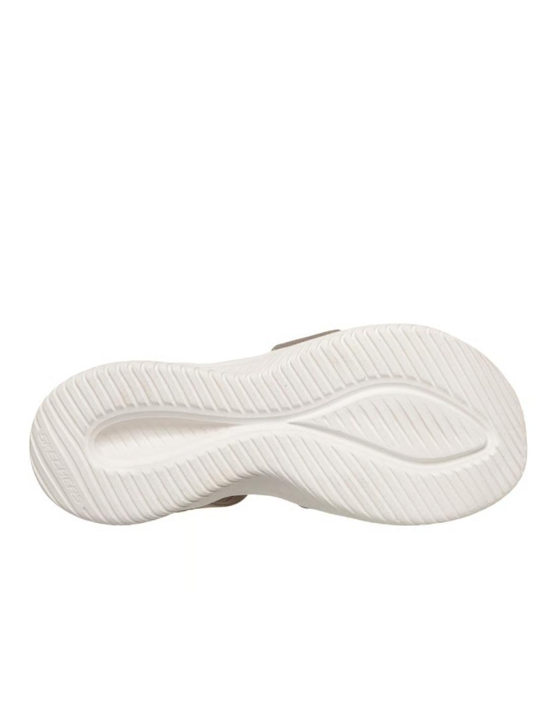 Sandalen für Damen Skechers Ultra flex Beige. 5/5