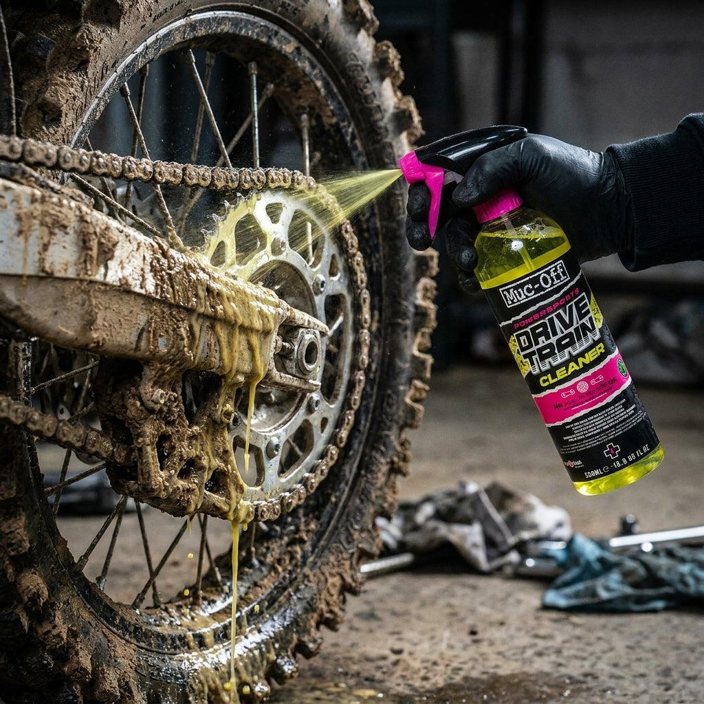 Muc Off Powersports Drivetrain Cleaner 500ml, pink, 500 2/3