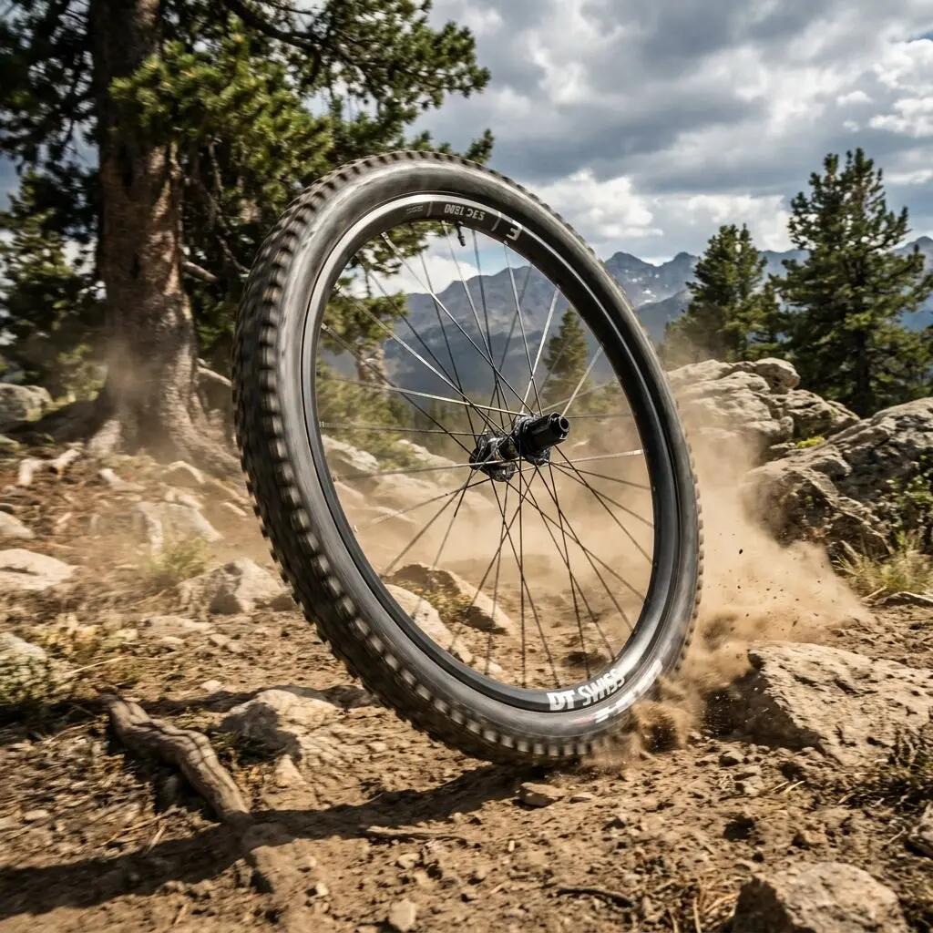 Roue arrière DT SWISS EXC 1200 Classic DB 27,5"/30 Carbon, CL, 157/12mm TA Boost 2/3