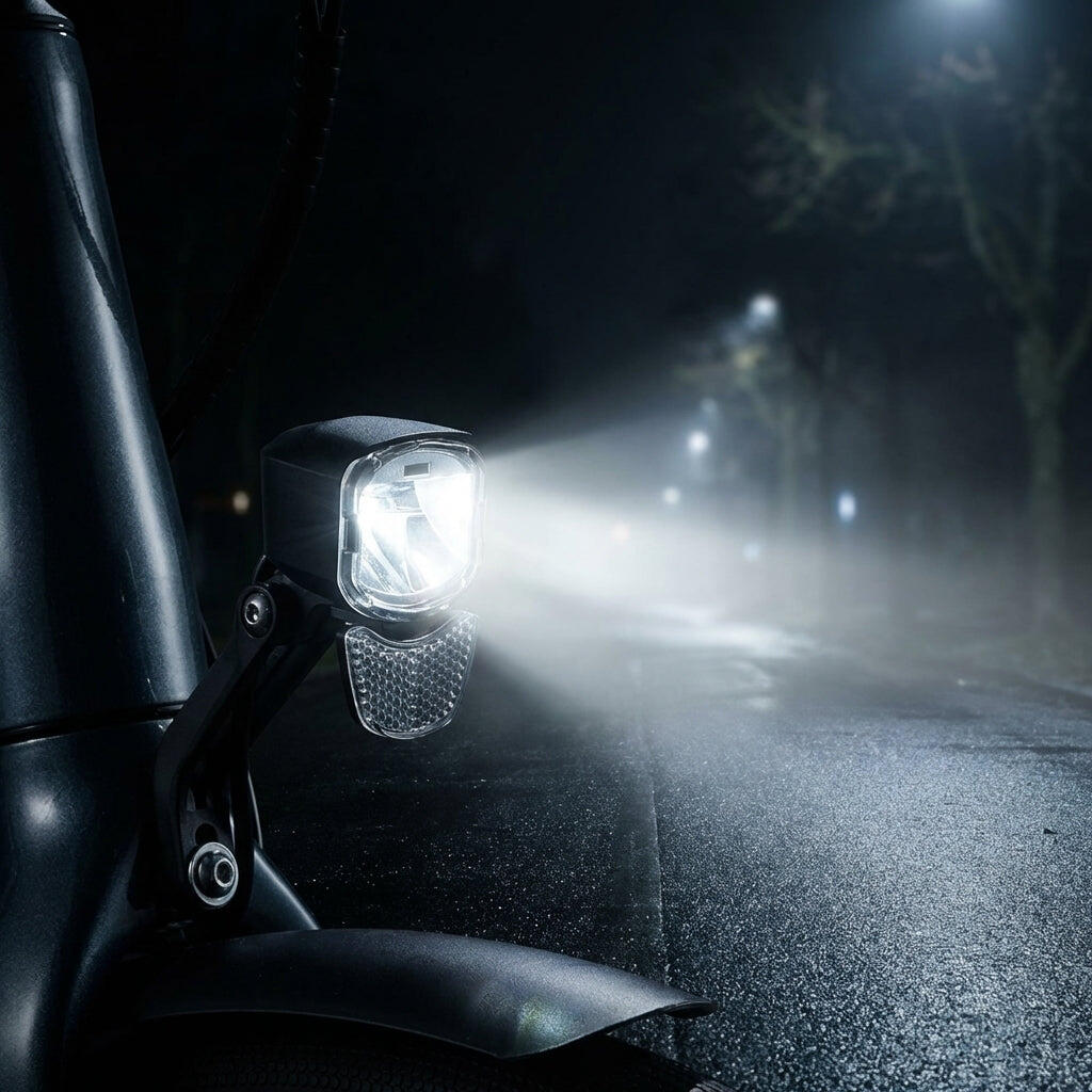 LITEMOVE Frontlicht mit Fernlicht RX-E90 Gabelhalterung - starke Ausleuchtung... 1/2