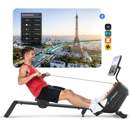Rameur Électromagnétique Pliable – R15 PRO MAX MERACH – Écran 21.5’’HD