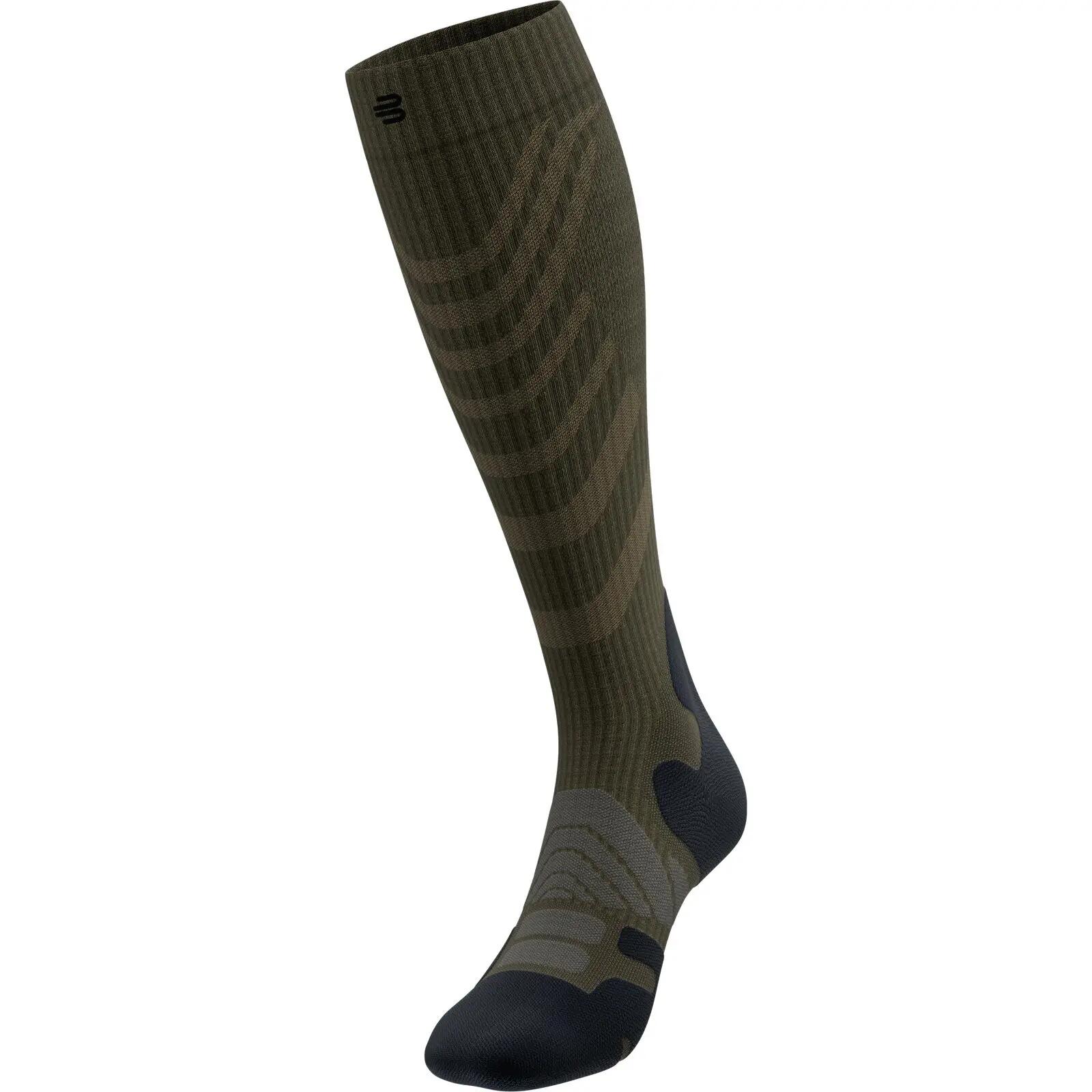 Wandersocken Outdoor Merino Compression Socks Men moss green 3/7