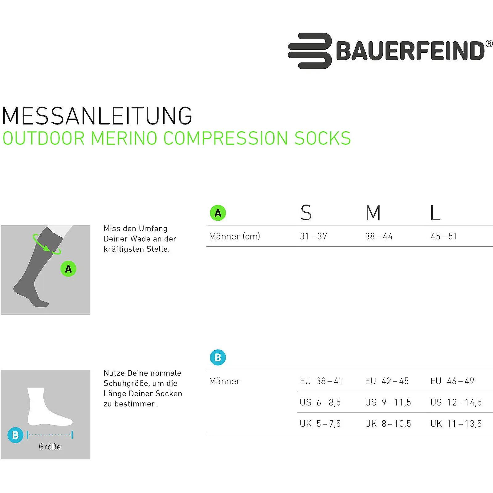 Wandersocken Outdoor Merino Compression Socks Men moss green 2/7