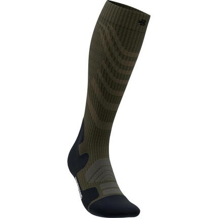 Wandersocken Outdoor Merino Compression Socks Men moss green