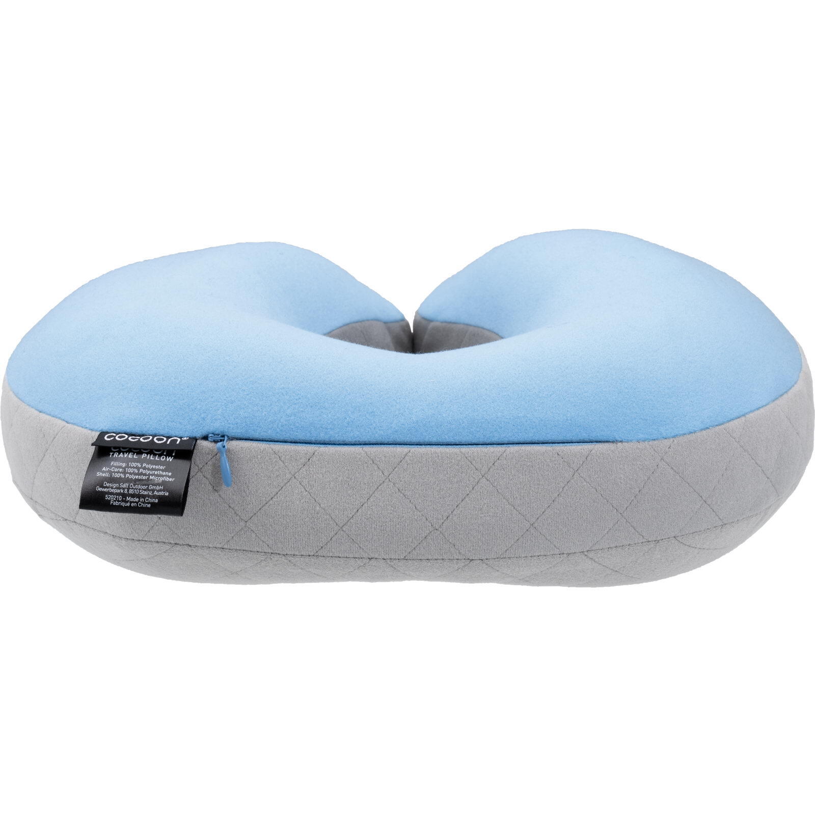 Poduszka turystyczna Cocoon U-Shaped Neck Pillow - light blue/grey 6/7