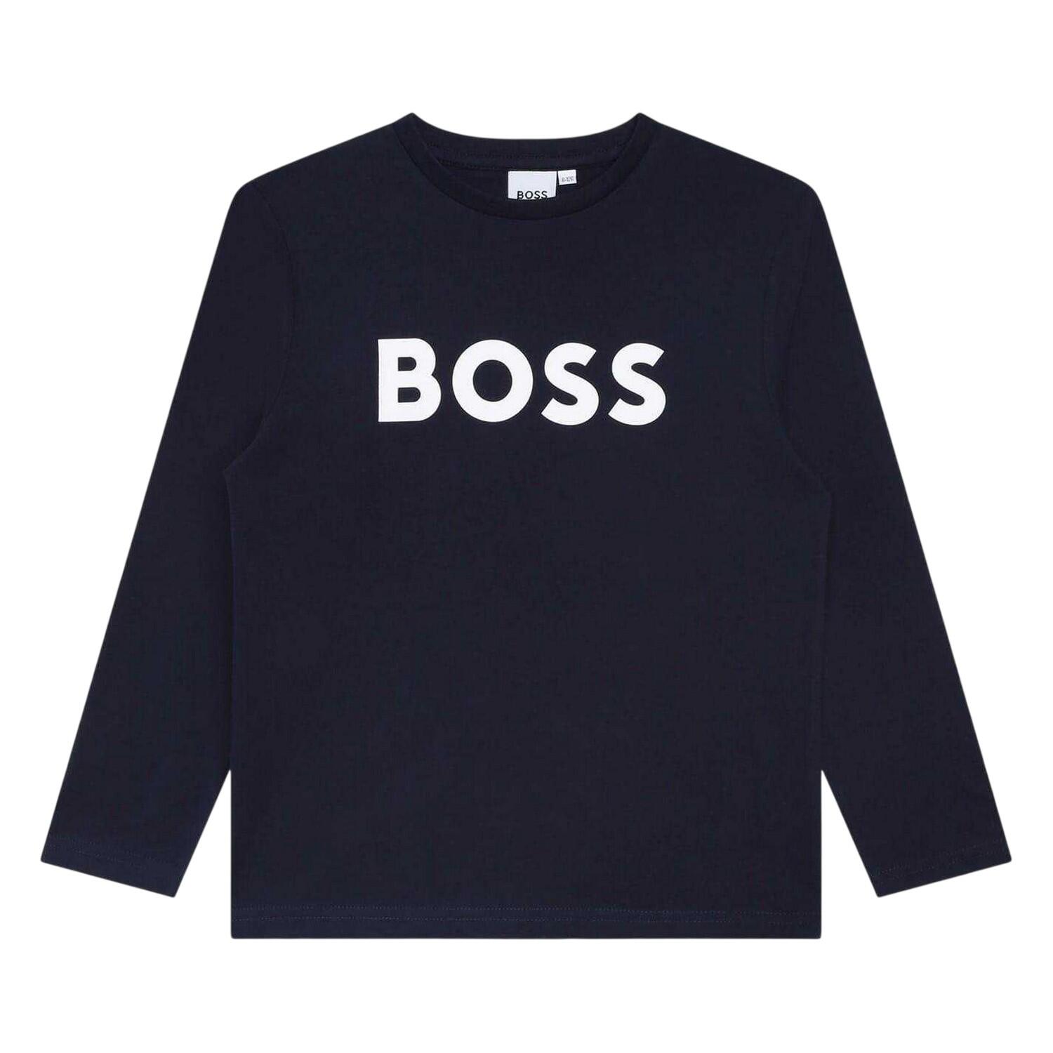 Boss Boys Logo Long-Sleeved T-Shirt