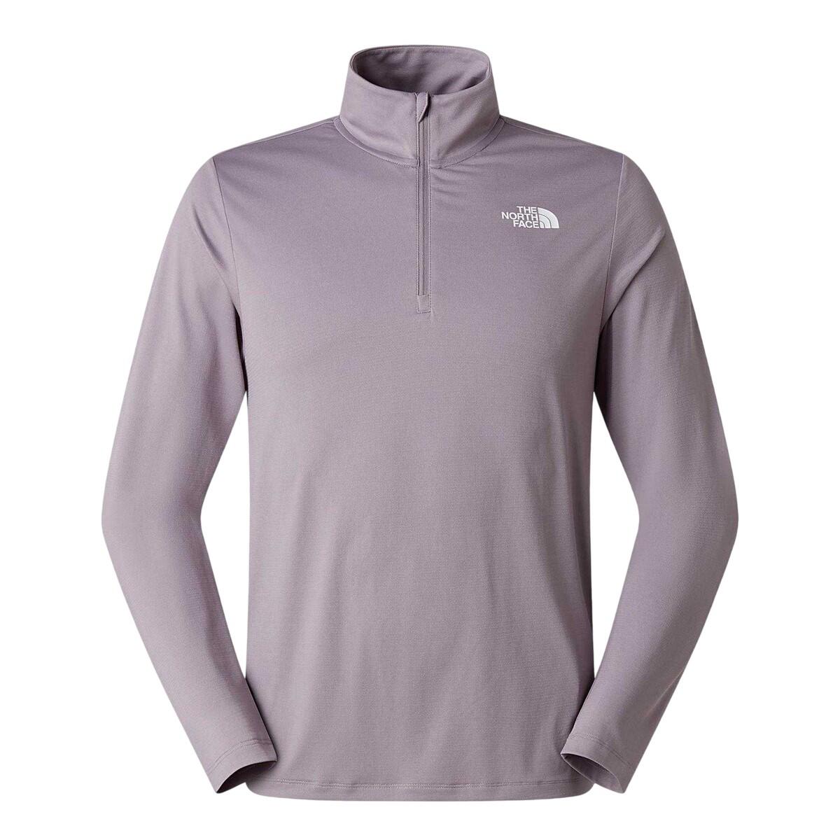 The North Face Mens Logo Quarter Zip Long-Sleeved T-Shirt