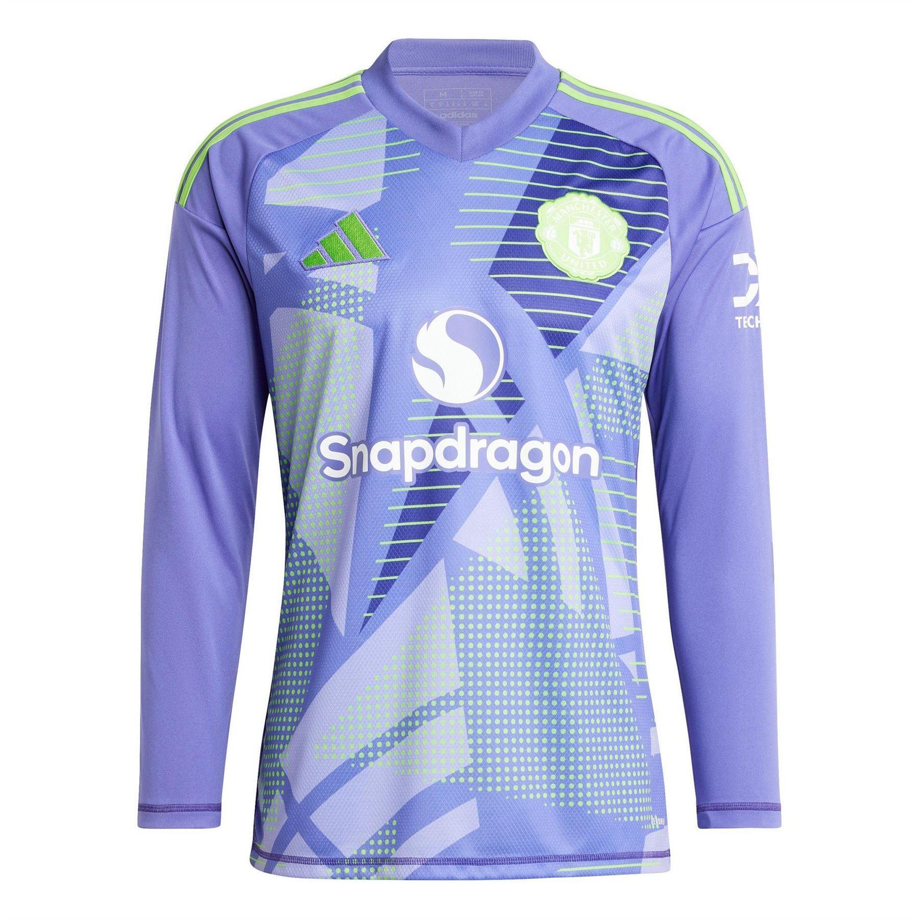 Adidas Mens 24/25 Manchester United FC Long-Sleeved Goalkeeper Jersey