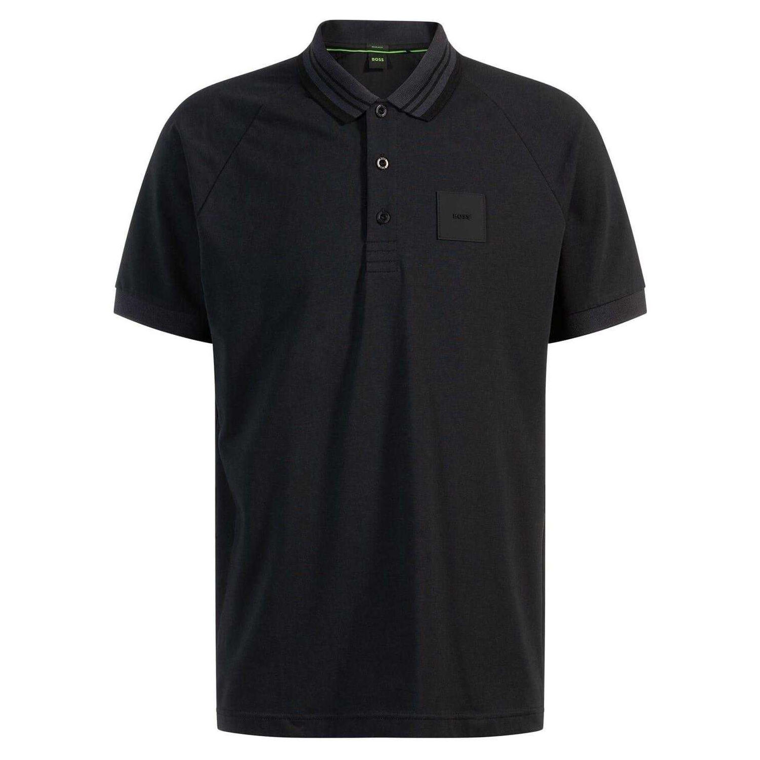 Boss Mens Collared Regular Raglan Polo Shirt