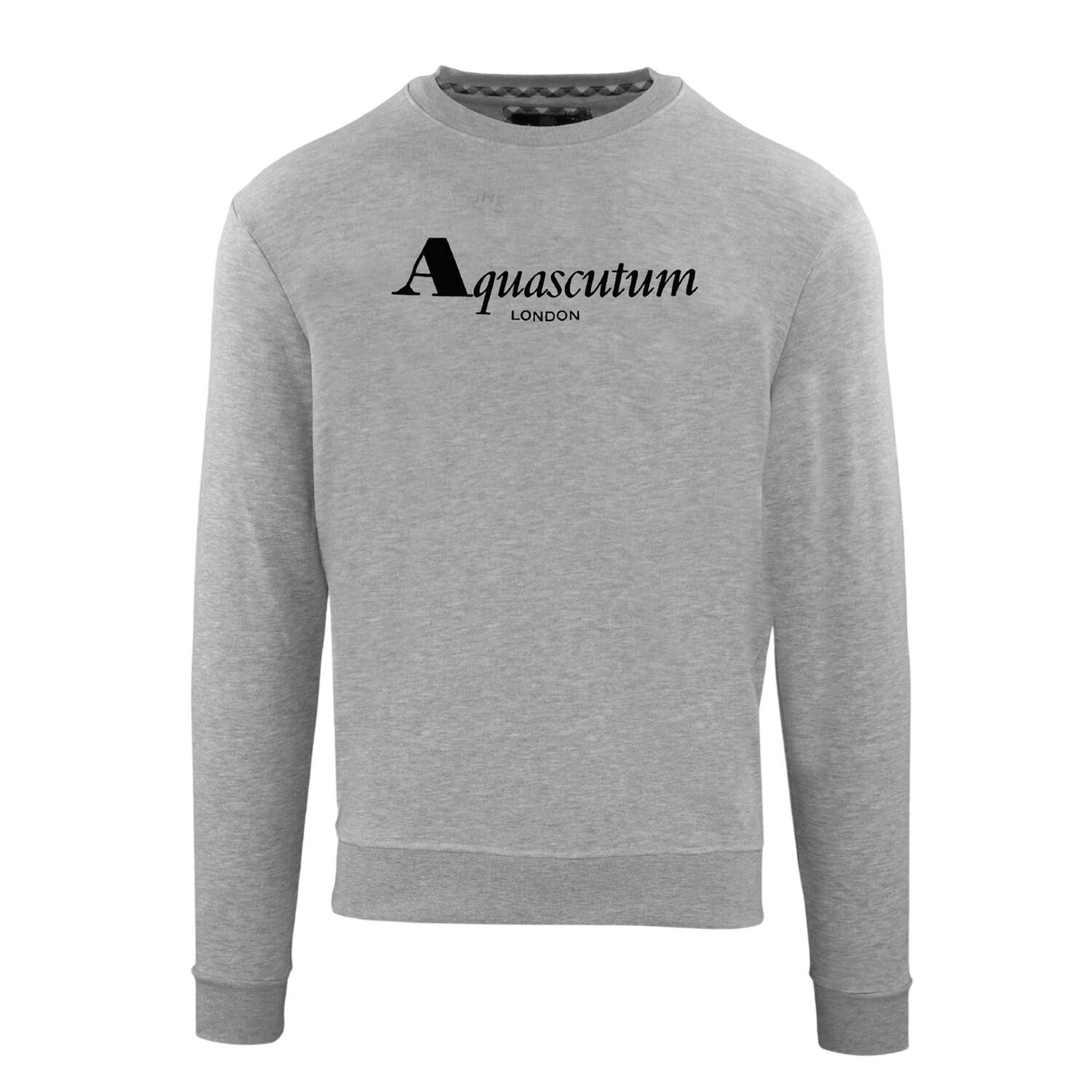 Aquascutum Unisex Adult Bold Ribbed Logo Sweatshirt