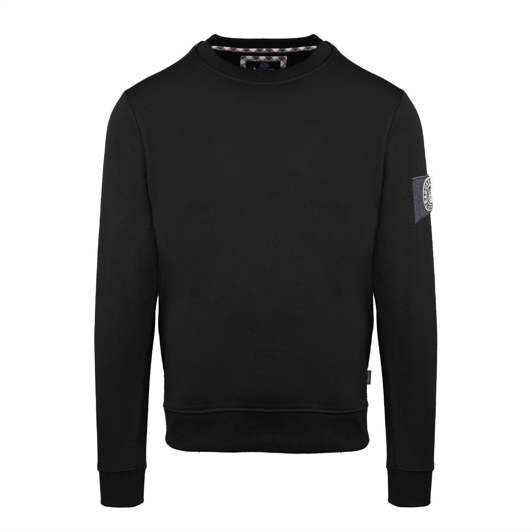 Aquascutum Mens Round Neck Relaxed Fit Sweatshirt