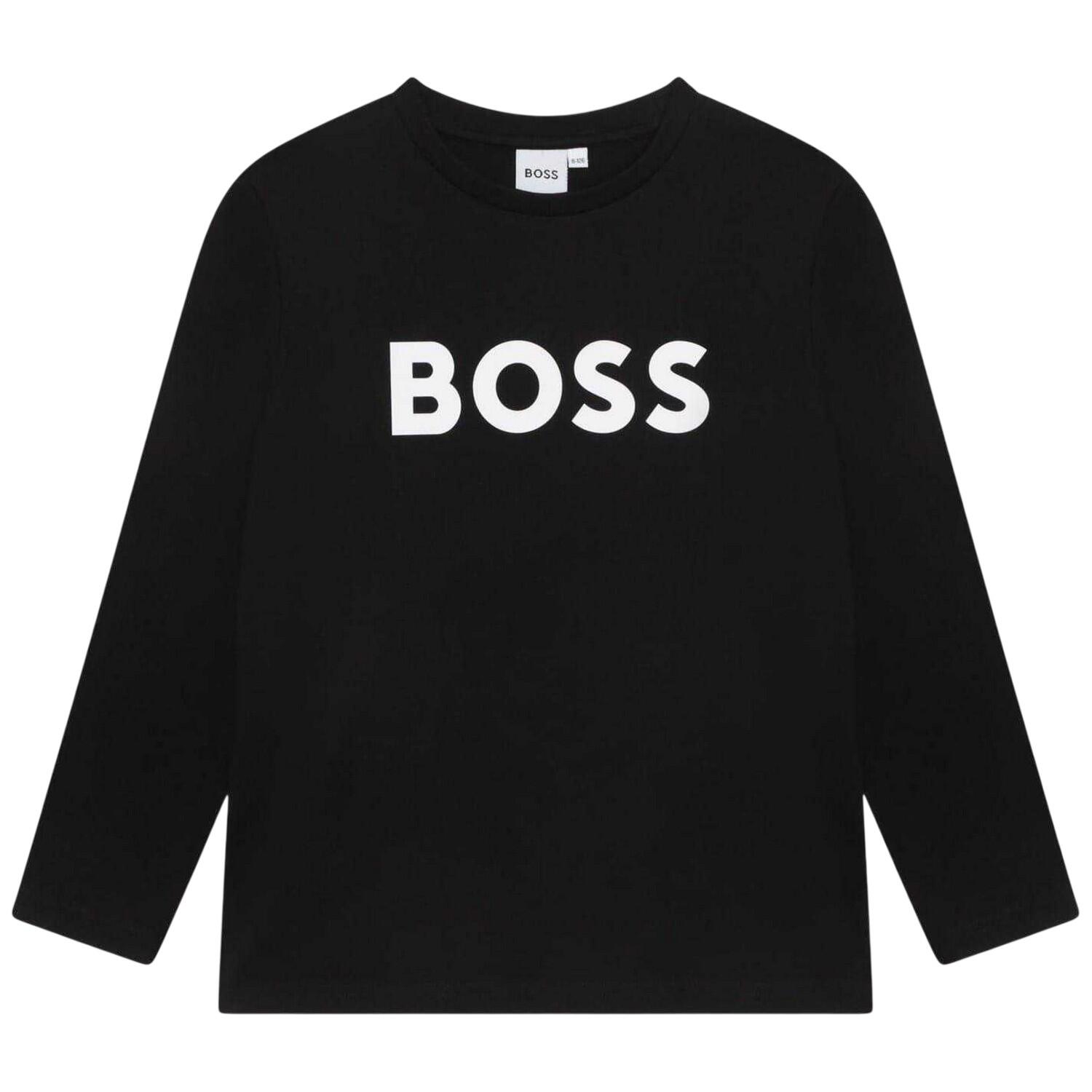 Boss Boys Logo Long-Sleeved T-Shirt