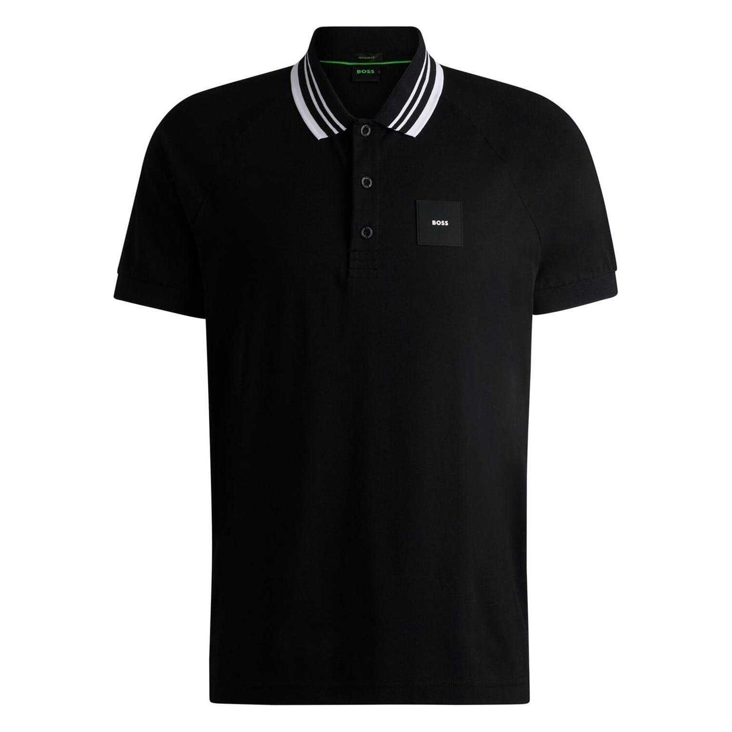 Boss Mens Collared Regular Raglan Polo Shirt