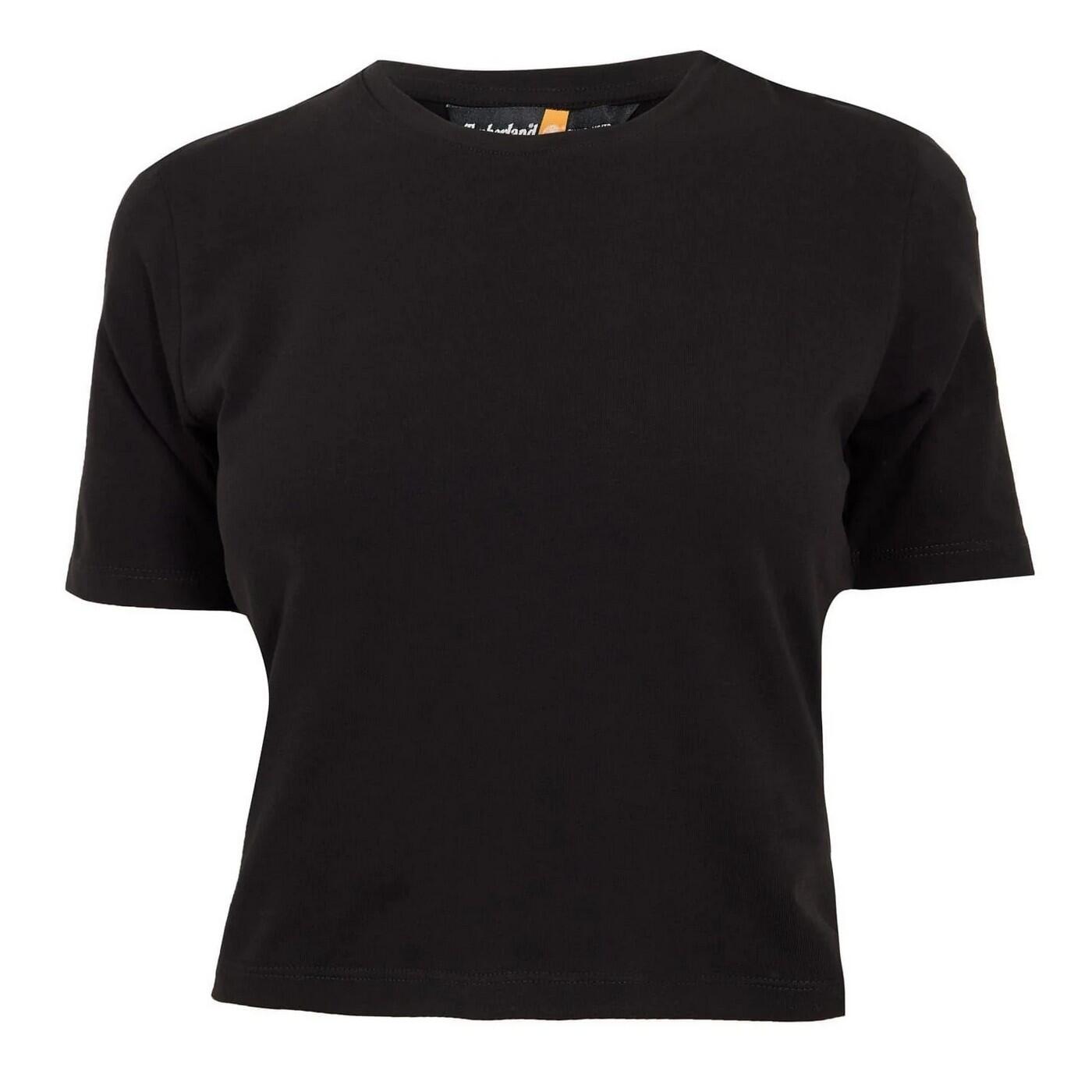 Timberland Womens/Ladies Crew Neck Short-Sleeved Crop Top