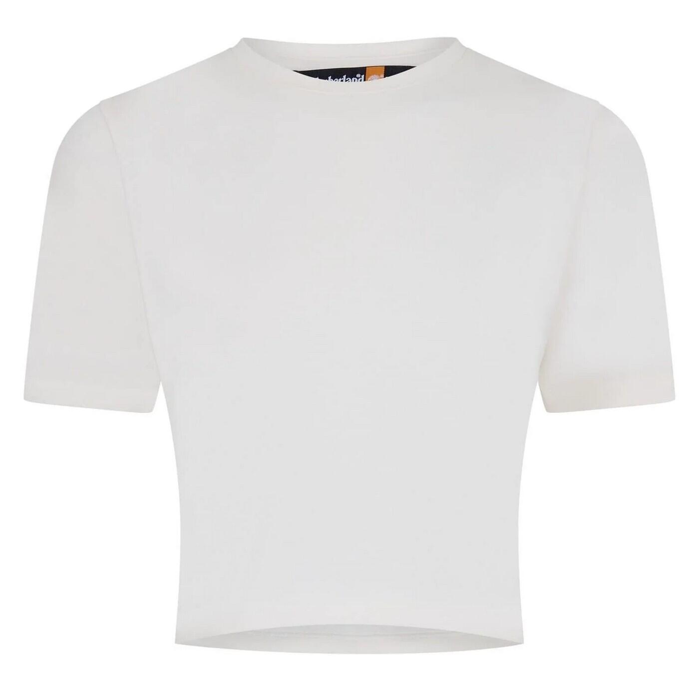 Timberland Womens/Ladies Crew Neck Short-Sleeved Crop Top