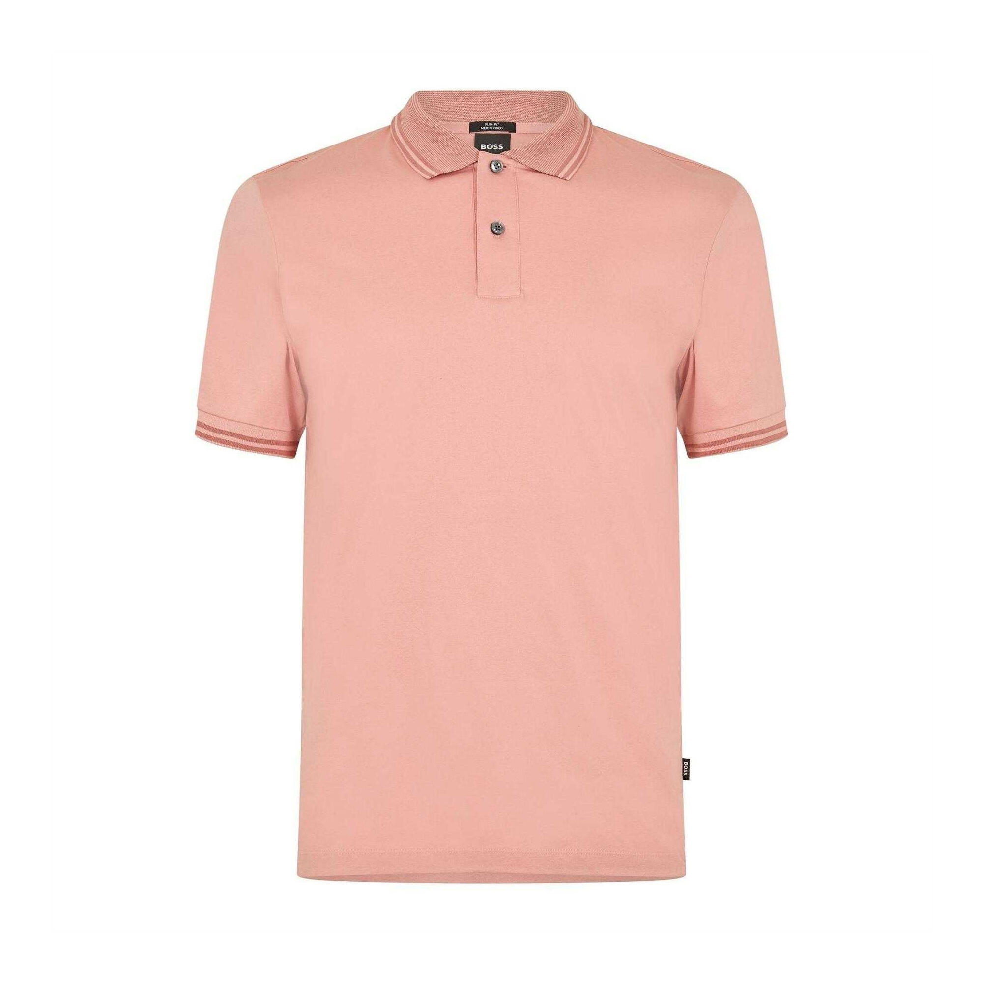 Boss Mens Logo Cotton Short-Sleeved Polo Shirt