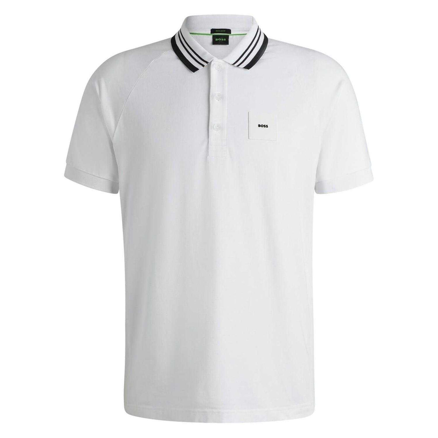 Boss Mens Collared Regular Raglan Polo Shirt