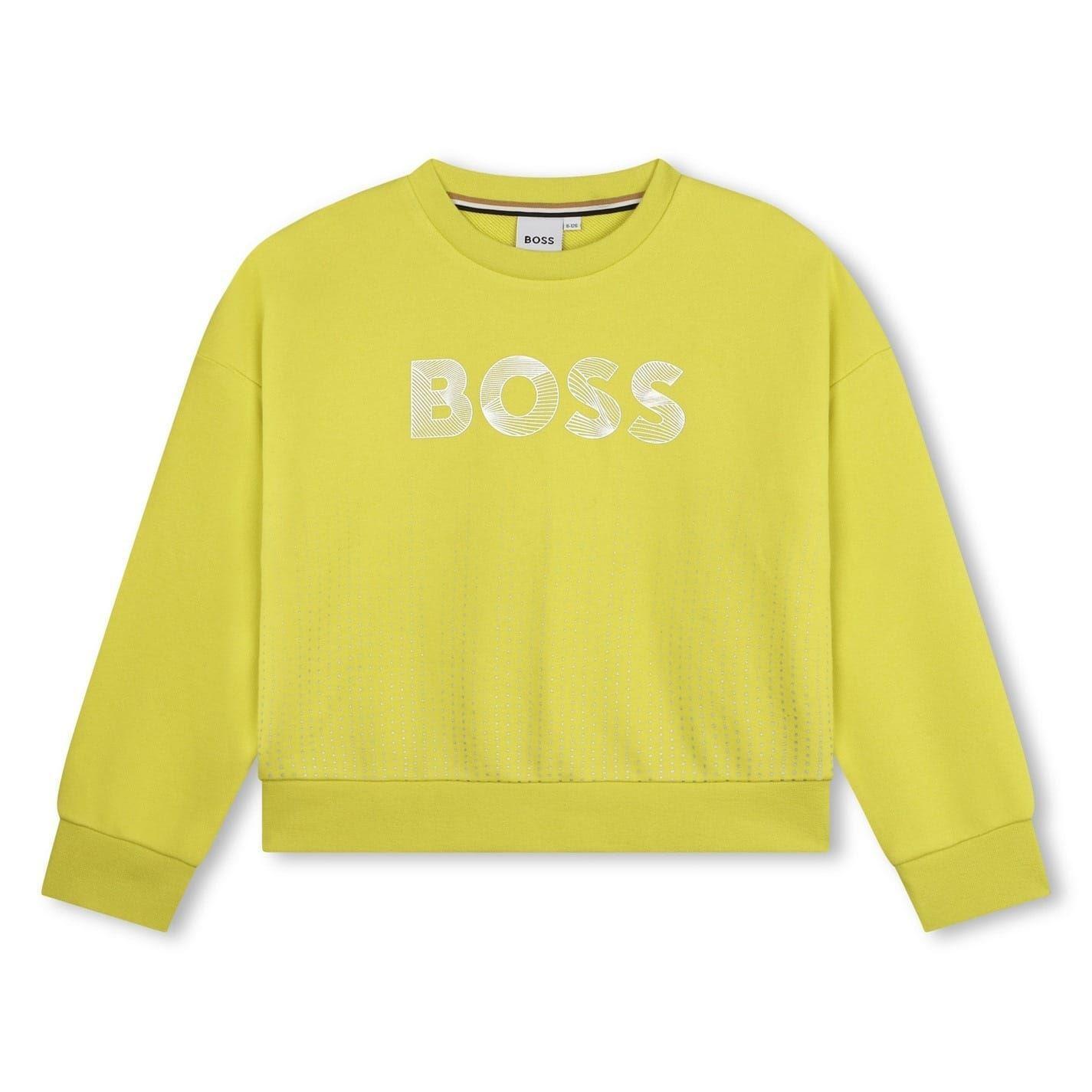Boss Childrens/Kids Logo Crew Neck Relaxed Fit Sweatshirt