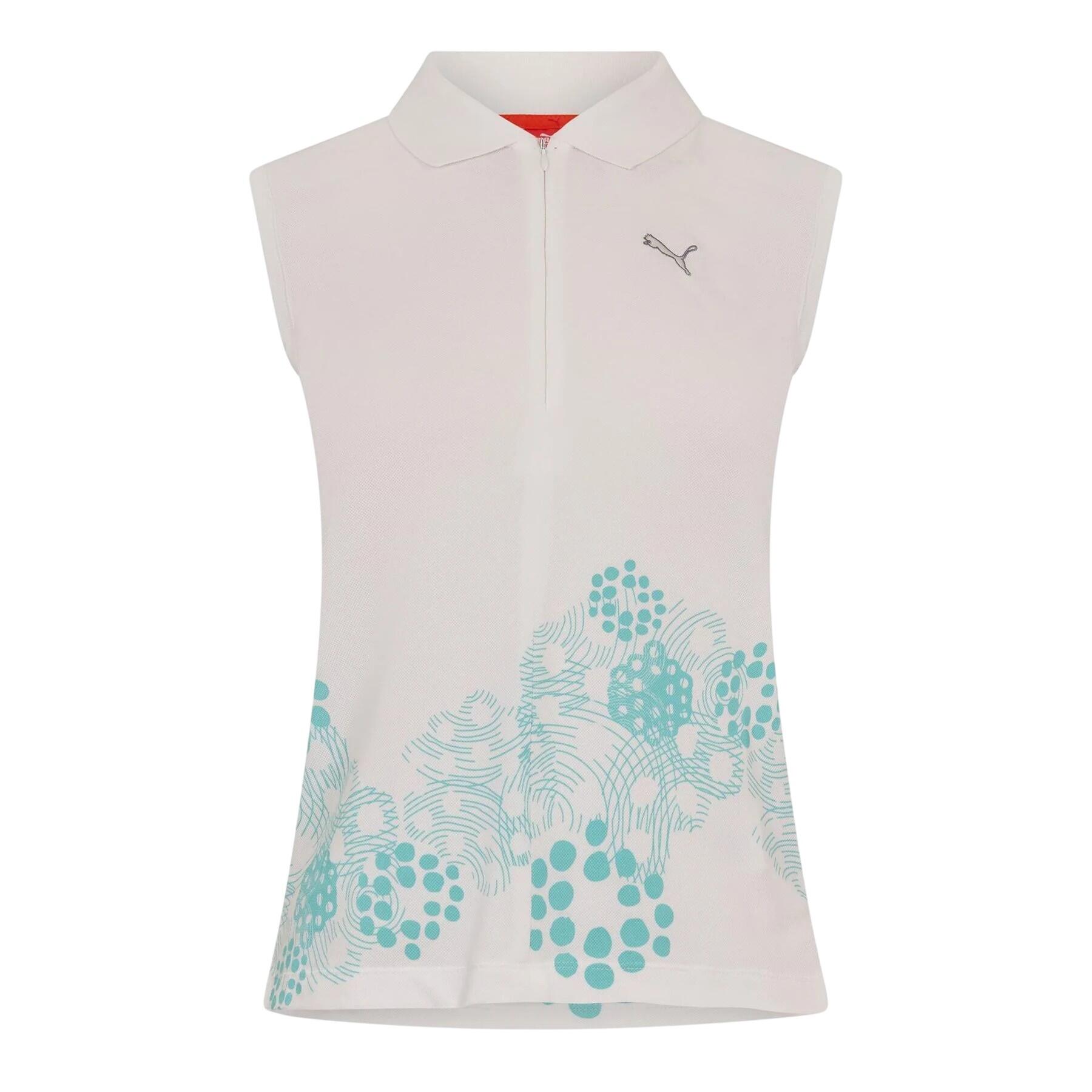 Puma Womens/Ladies Graphic Print Half Zip Polo Shirt