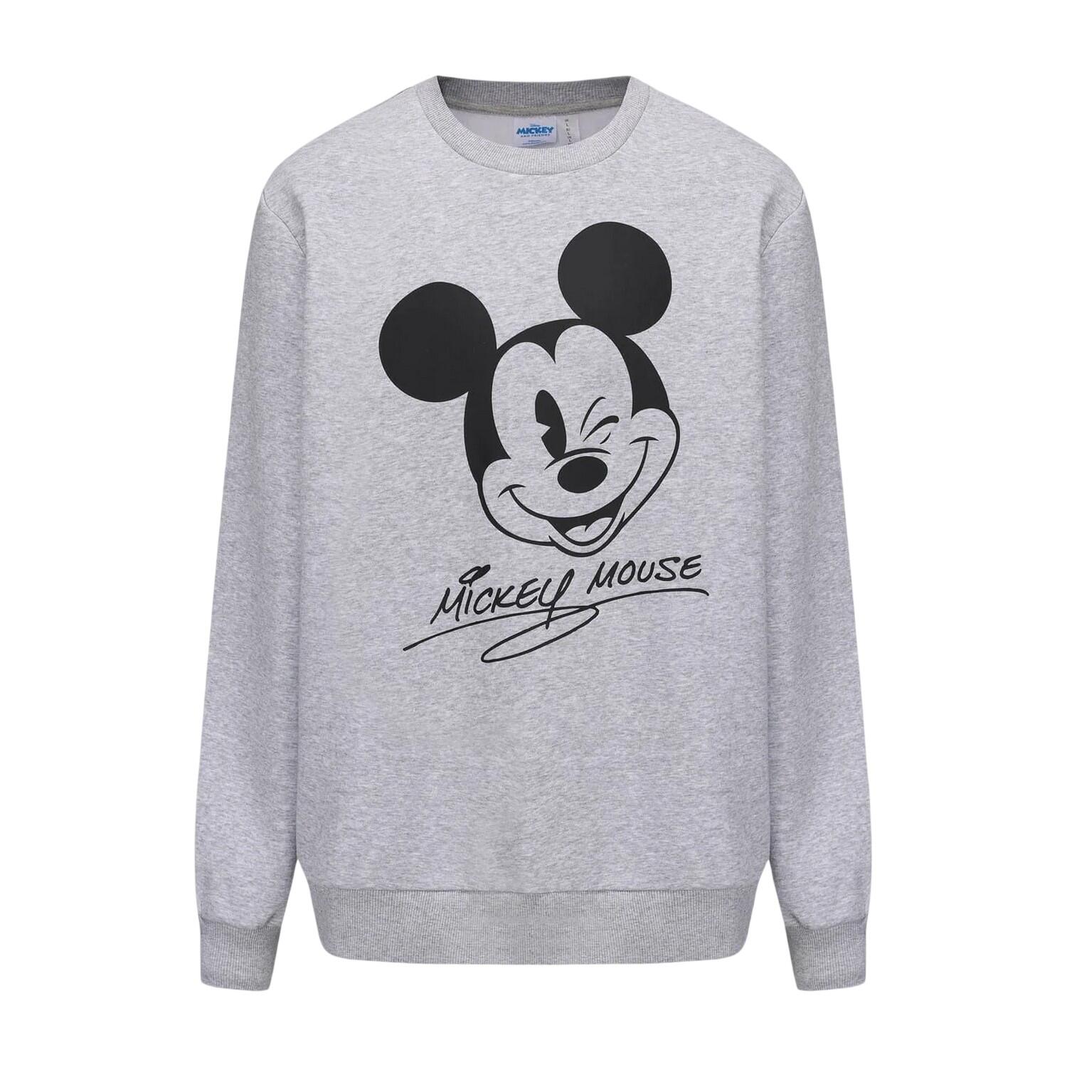 Disney Mens Mickey Mouse Cotton Blend Sweatshirt