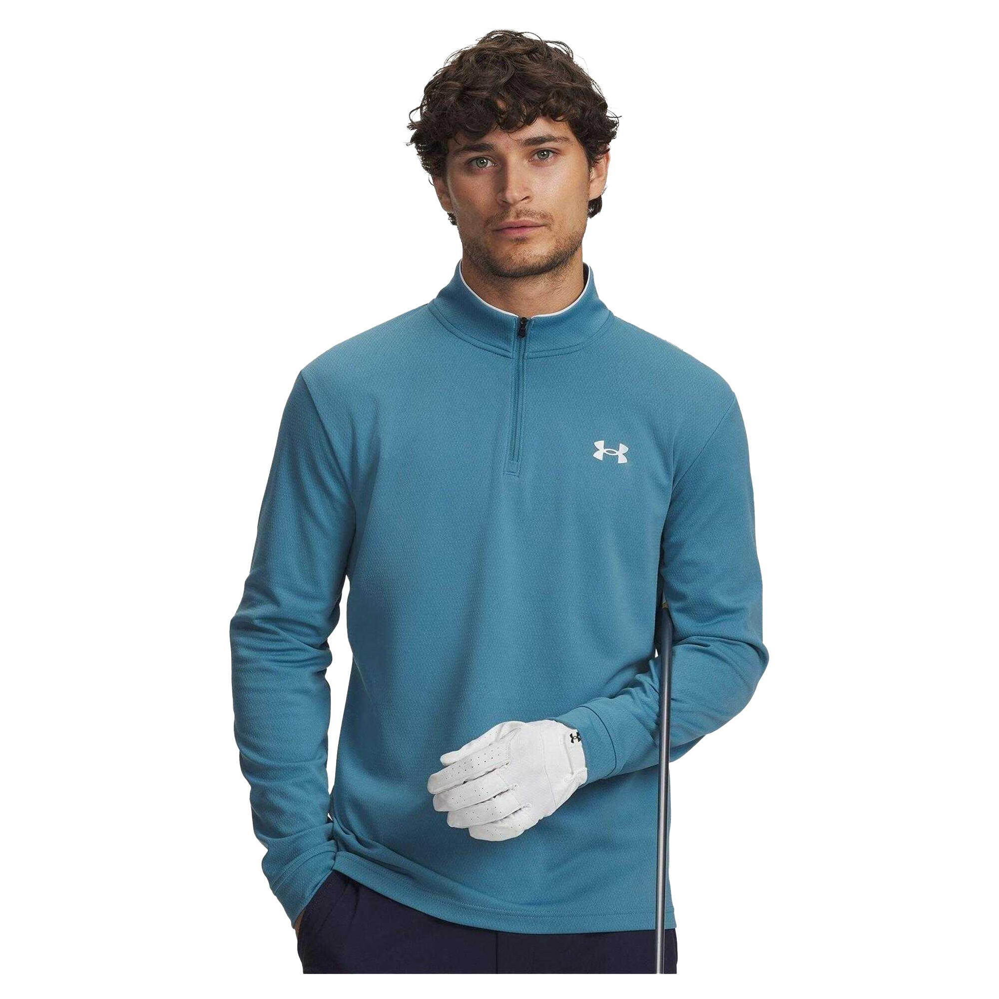 Under Armour Mens Matchplay Quarter Zip Fleece Top
