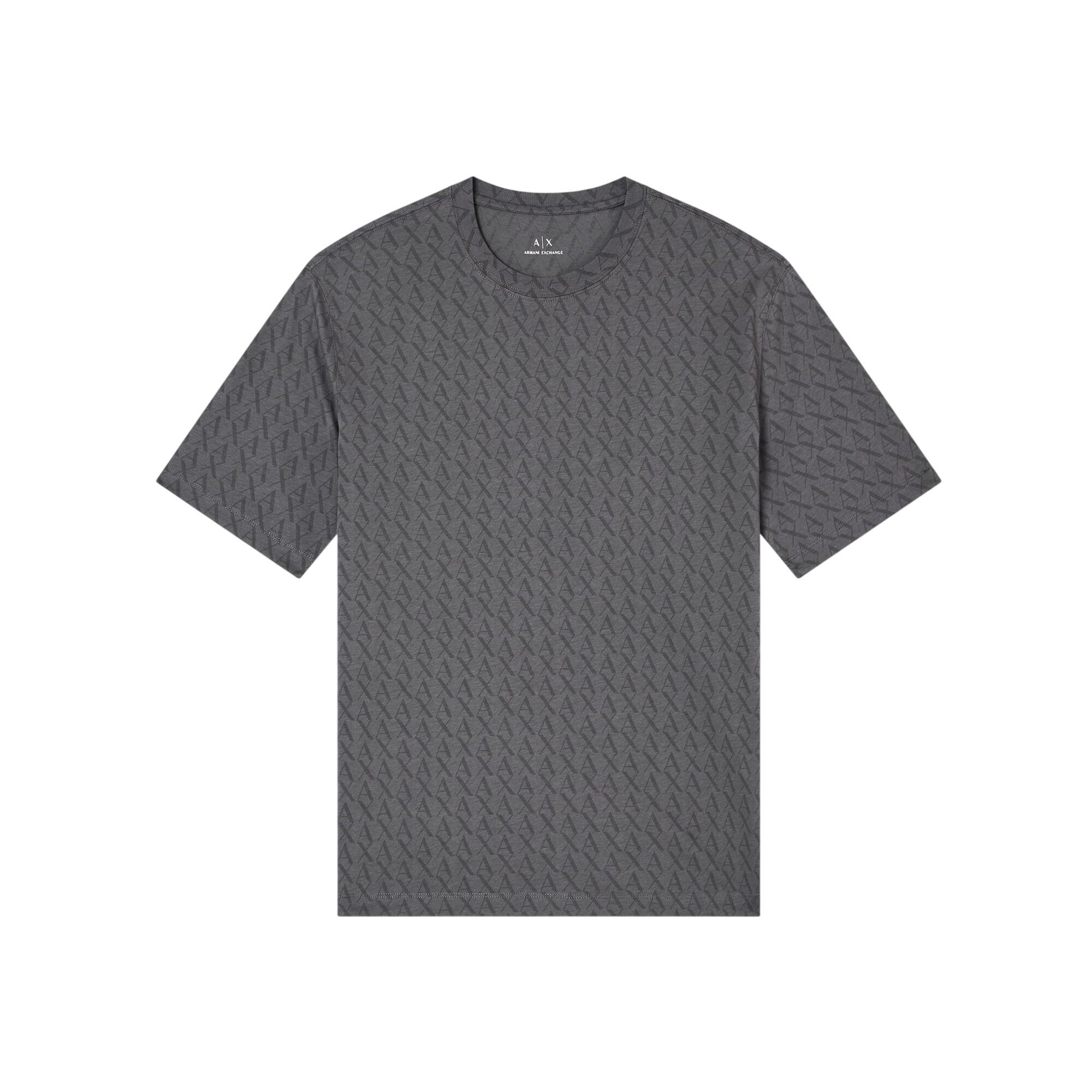 Armani Exchange Mens Logo All-Over Print T-Shirt