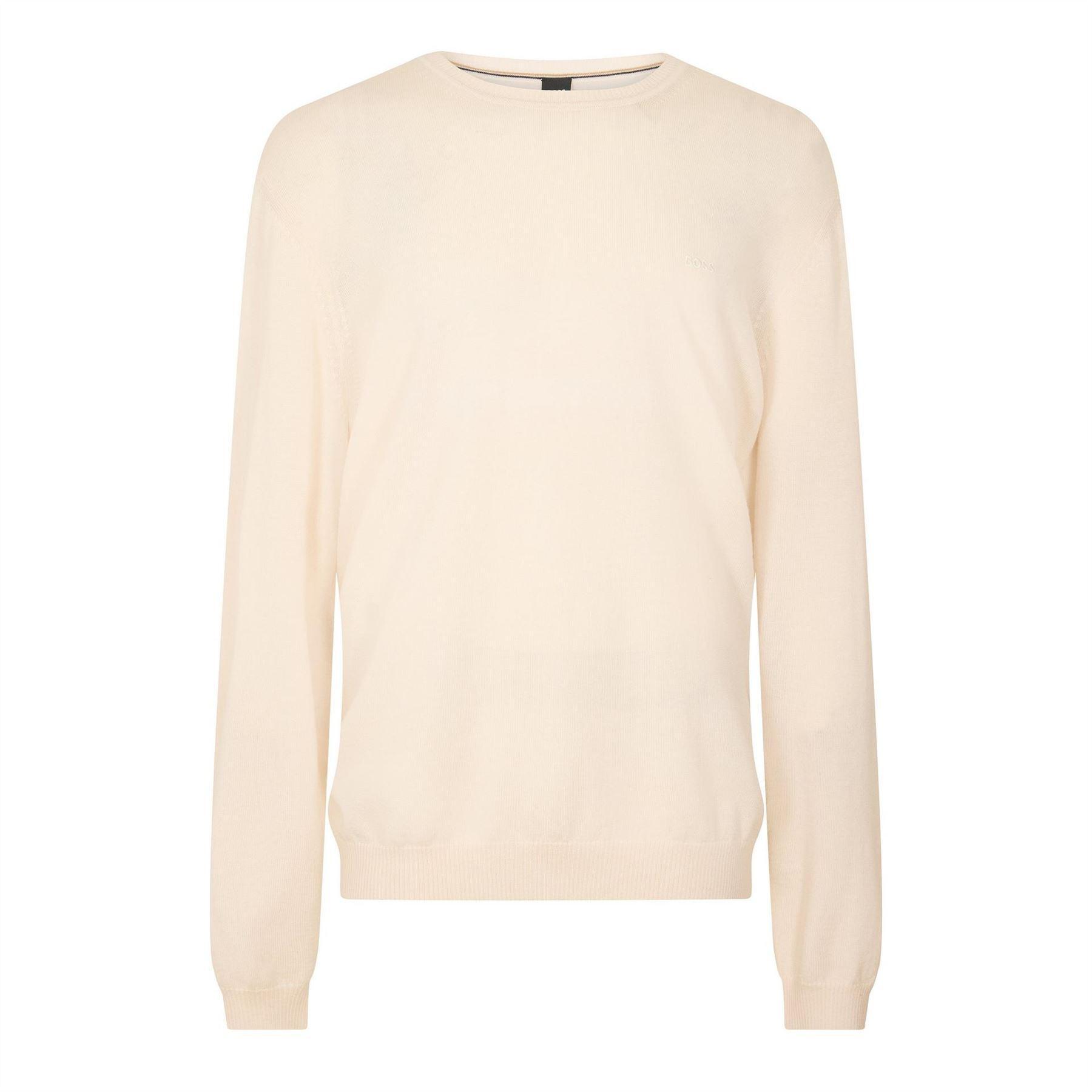 Boss Mens Crew Neck Regular Long-Sleeved Sweatshirt