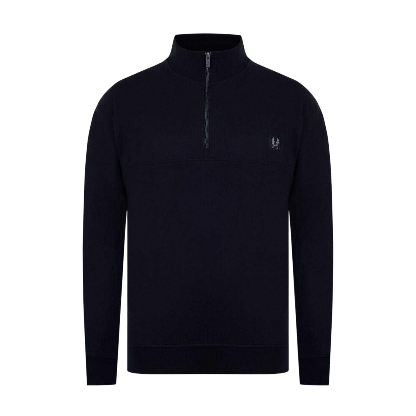 Firetrap Mens Zip Neck Long-Sleeved Sweatshirt