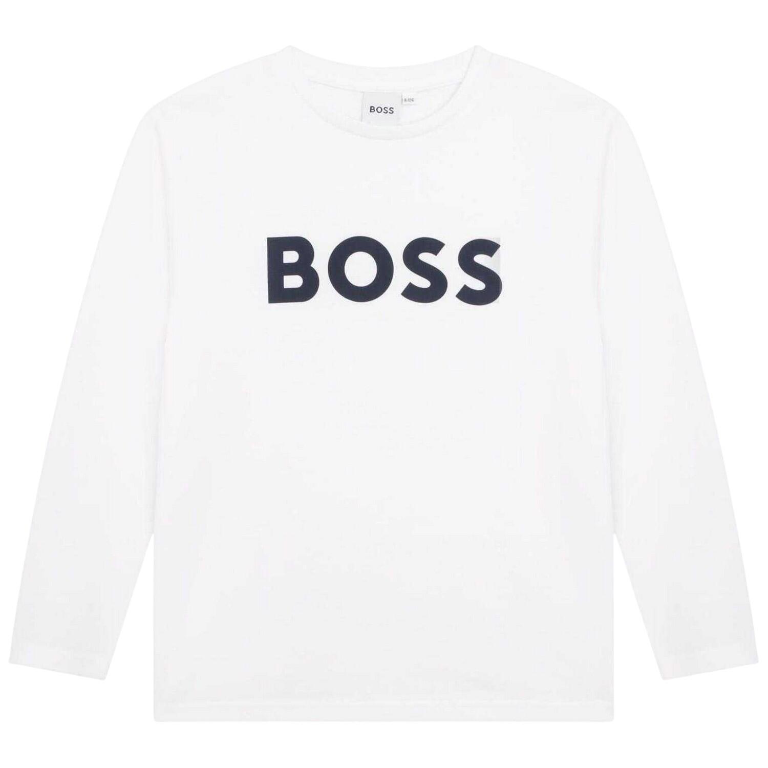 Boss Boys Logo Long-Sleeved T-Shirt