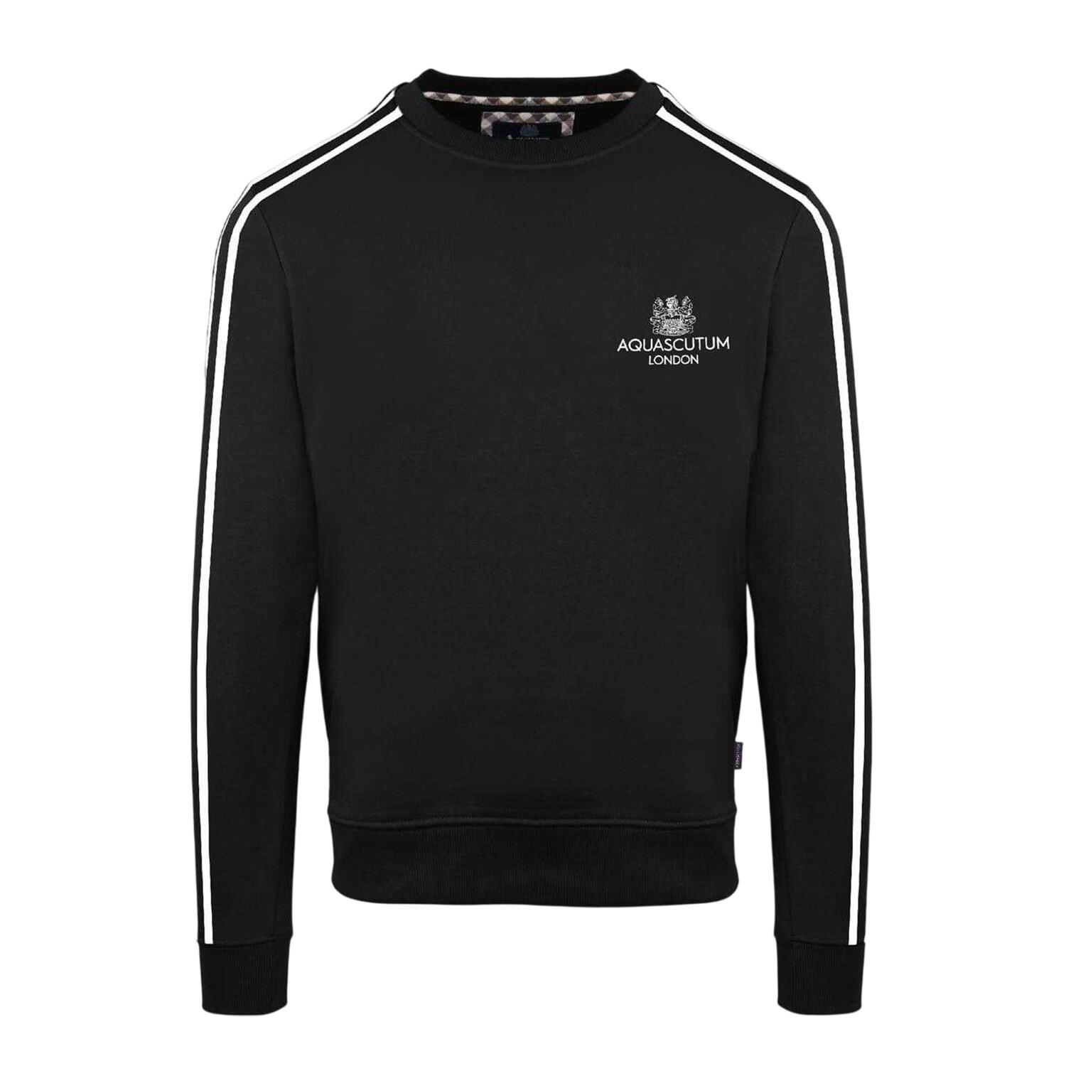 Aquascutum Mens Ribbed Collar Regular Sweatshirt