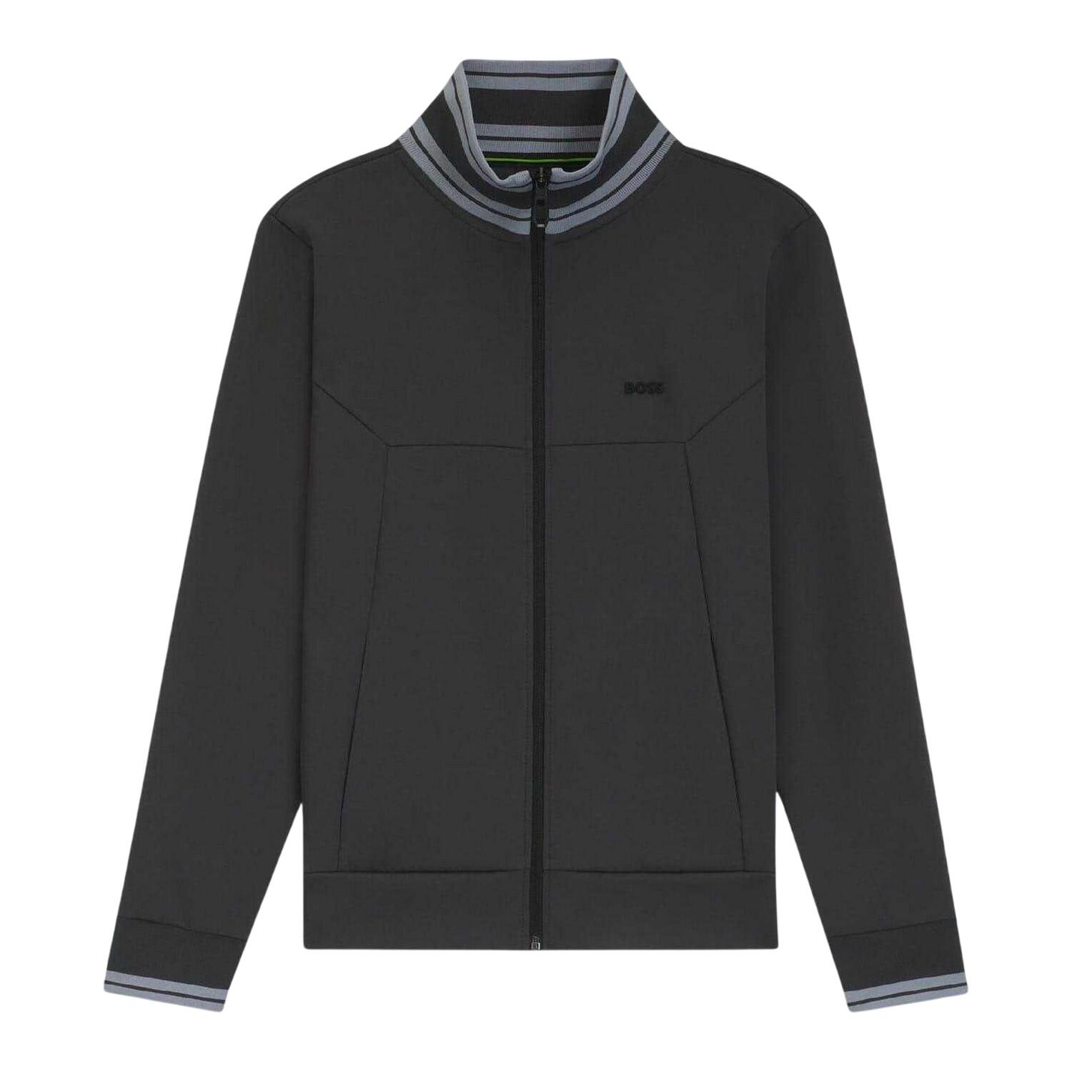 Boss Mens Embroidered Logo Regular Long-Sleeved Track Jacket