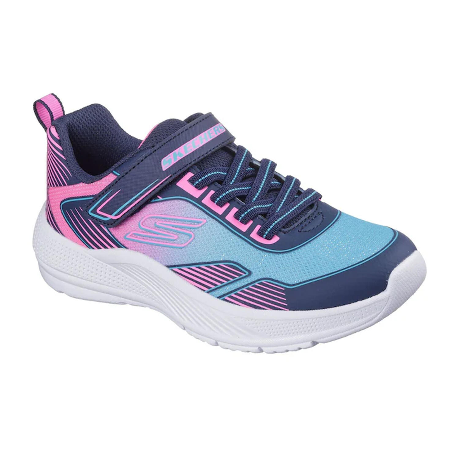 Skechers Girls Microspec Logo Mesh Trainers