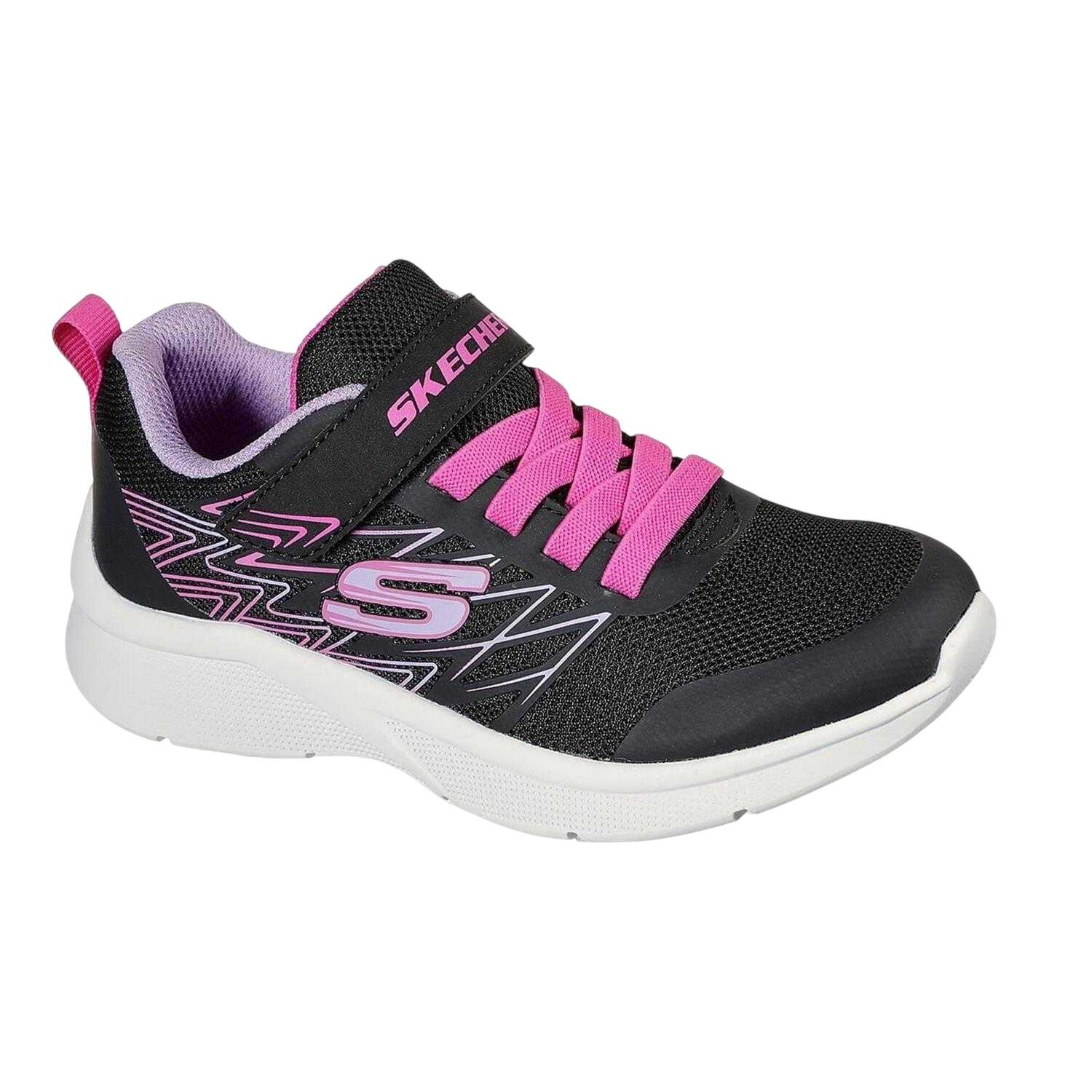 Skechers Girls Microspec Logo Mesh Trainers