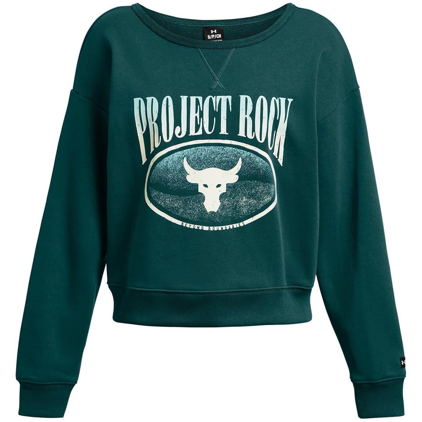 Under Armour Womens/Ladies Project Rock Terrycloth Relaxed Fit Sweatshirt