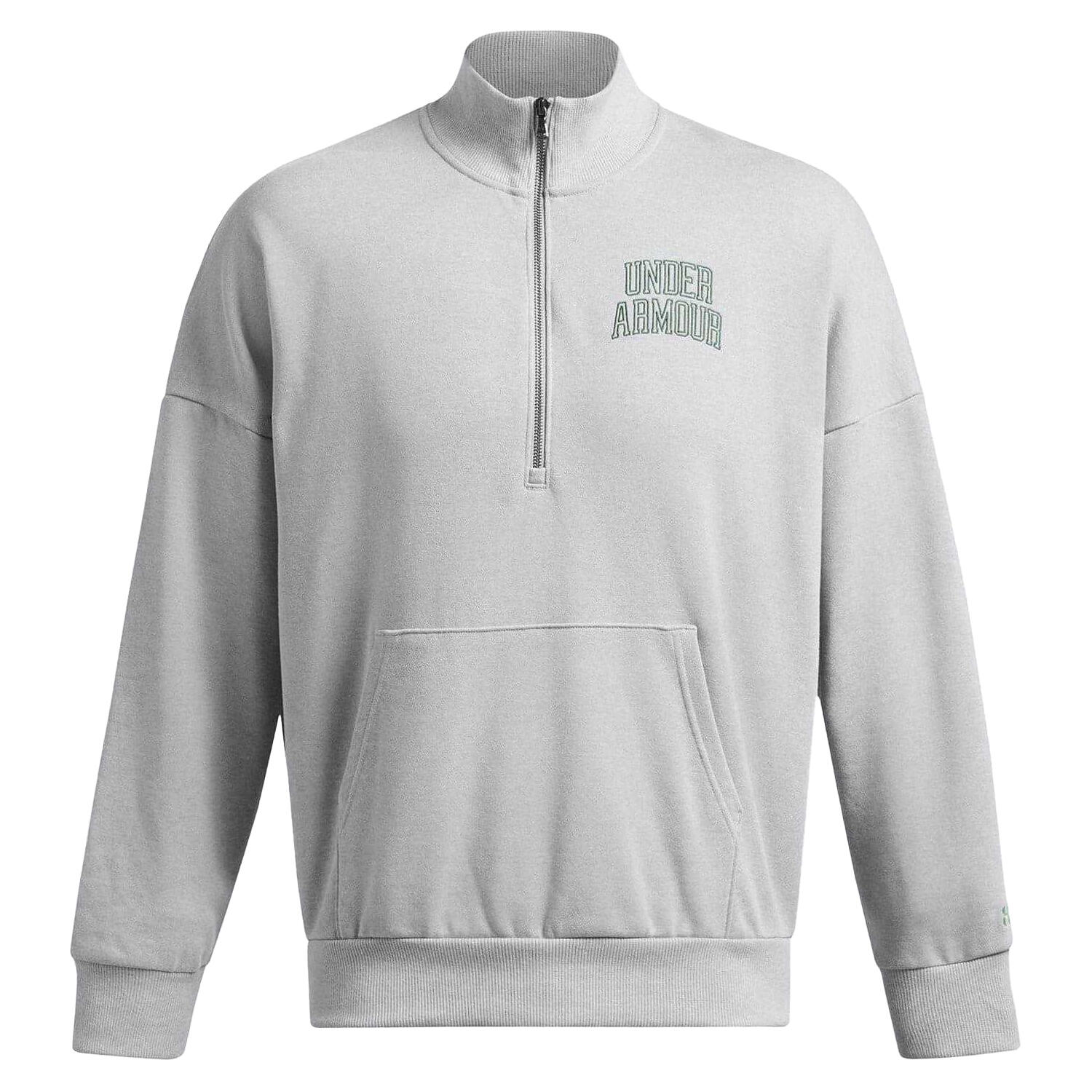 Under Armour Mens Icon Quarter Zip Relaxed Fit Sweatshirt